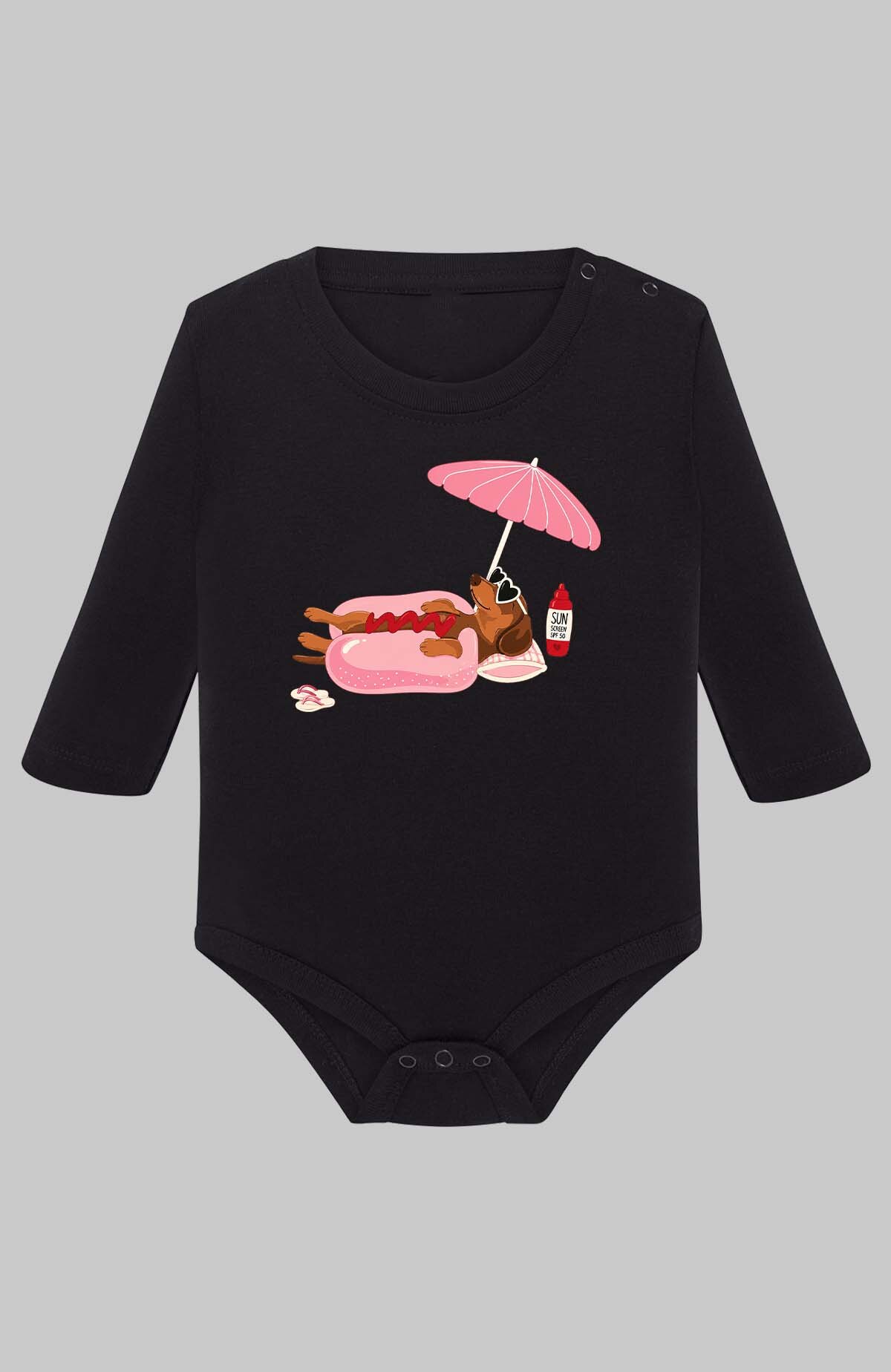 Grossiste I.A.L.D FRANCE - Happy weekend - Body Manche longue bébé Fille
