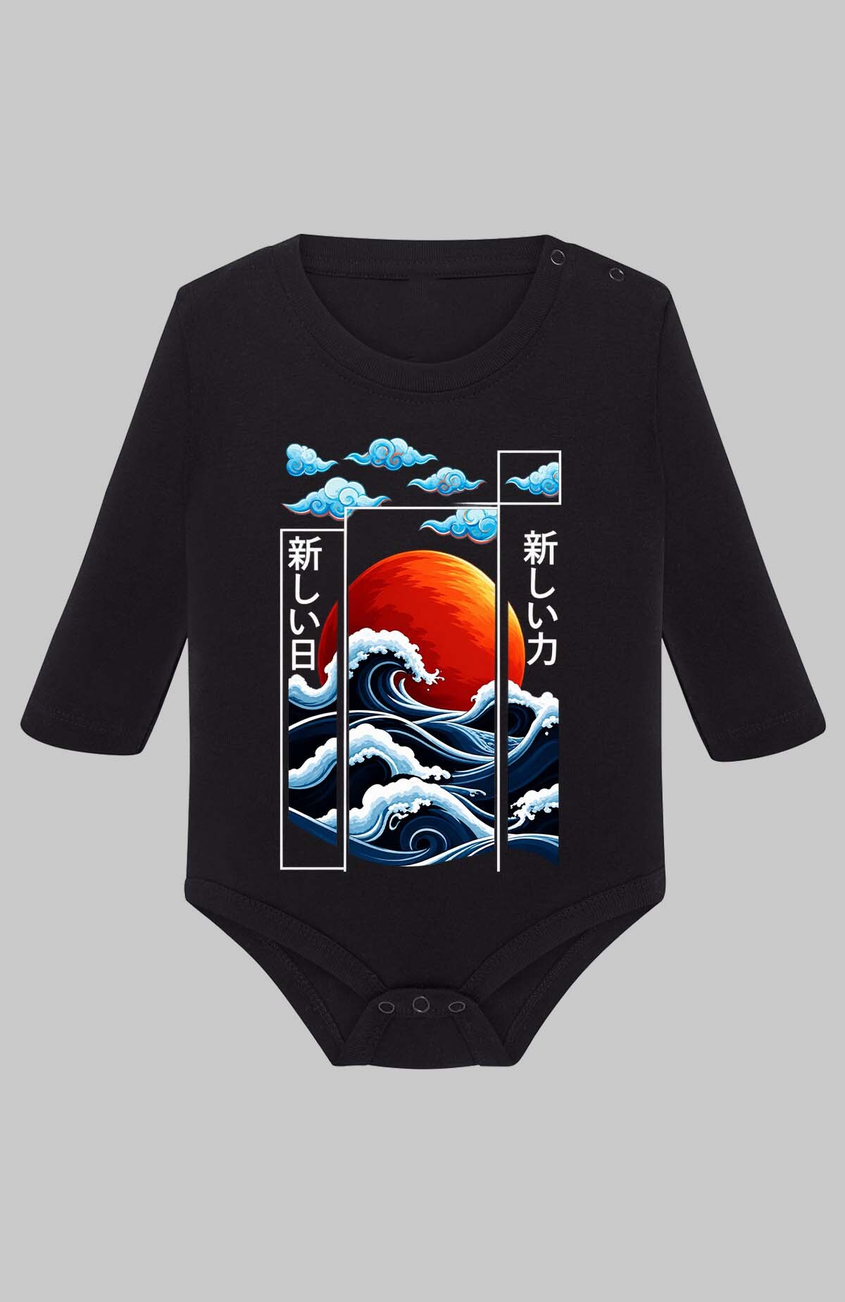 Wholesaler I.A.L.D FRANCE - Eastern art jp 2 - Baby Long Sleeve Bodysuit Girl