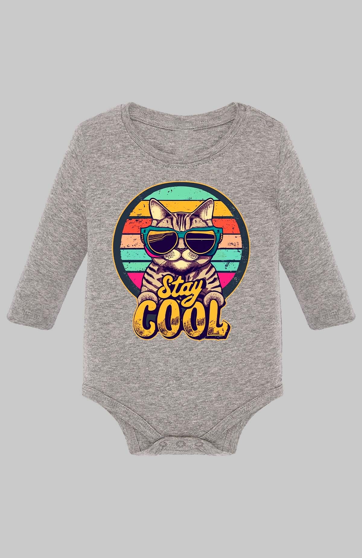 Grossiste I.A.L.D FRANCE - Cat stay cool - Body Manche longue bébé Fille