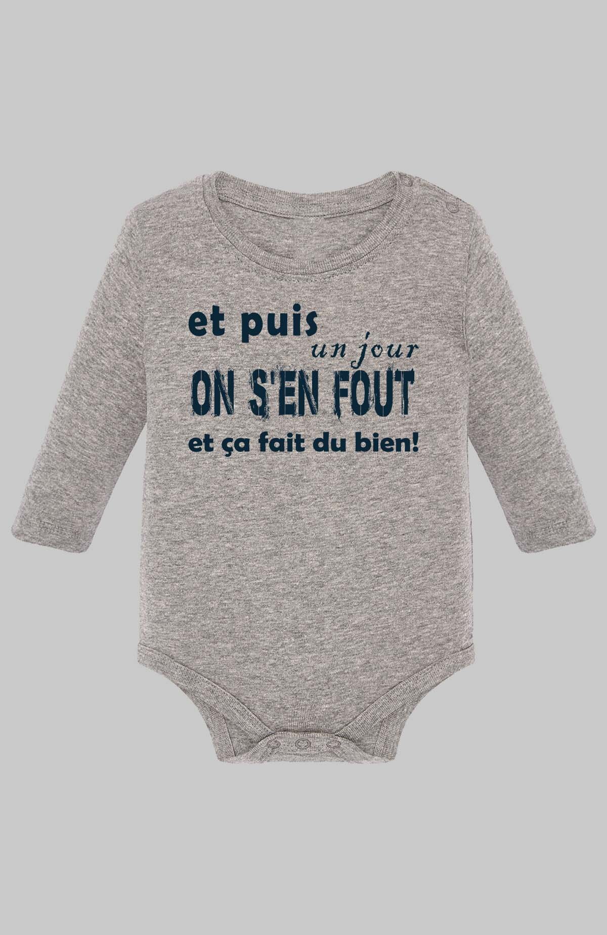 Grossiste I.A.L.D FRANCE - On sen fout - Body Manche longue bébé Fille