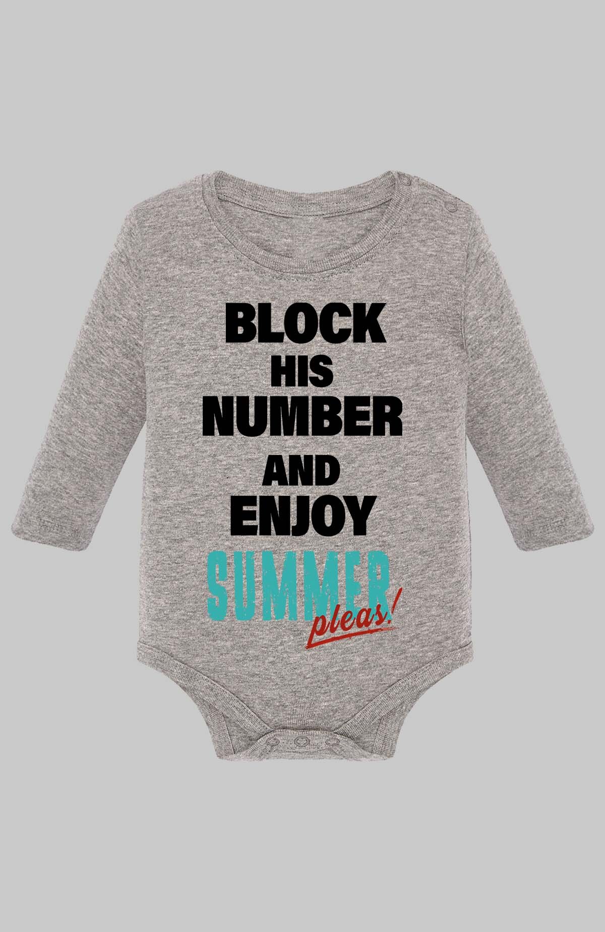Grossiste I.A.L.D FRANCE - Block enjoy summer - Body Manche longue bébé Fille
