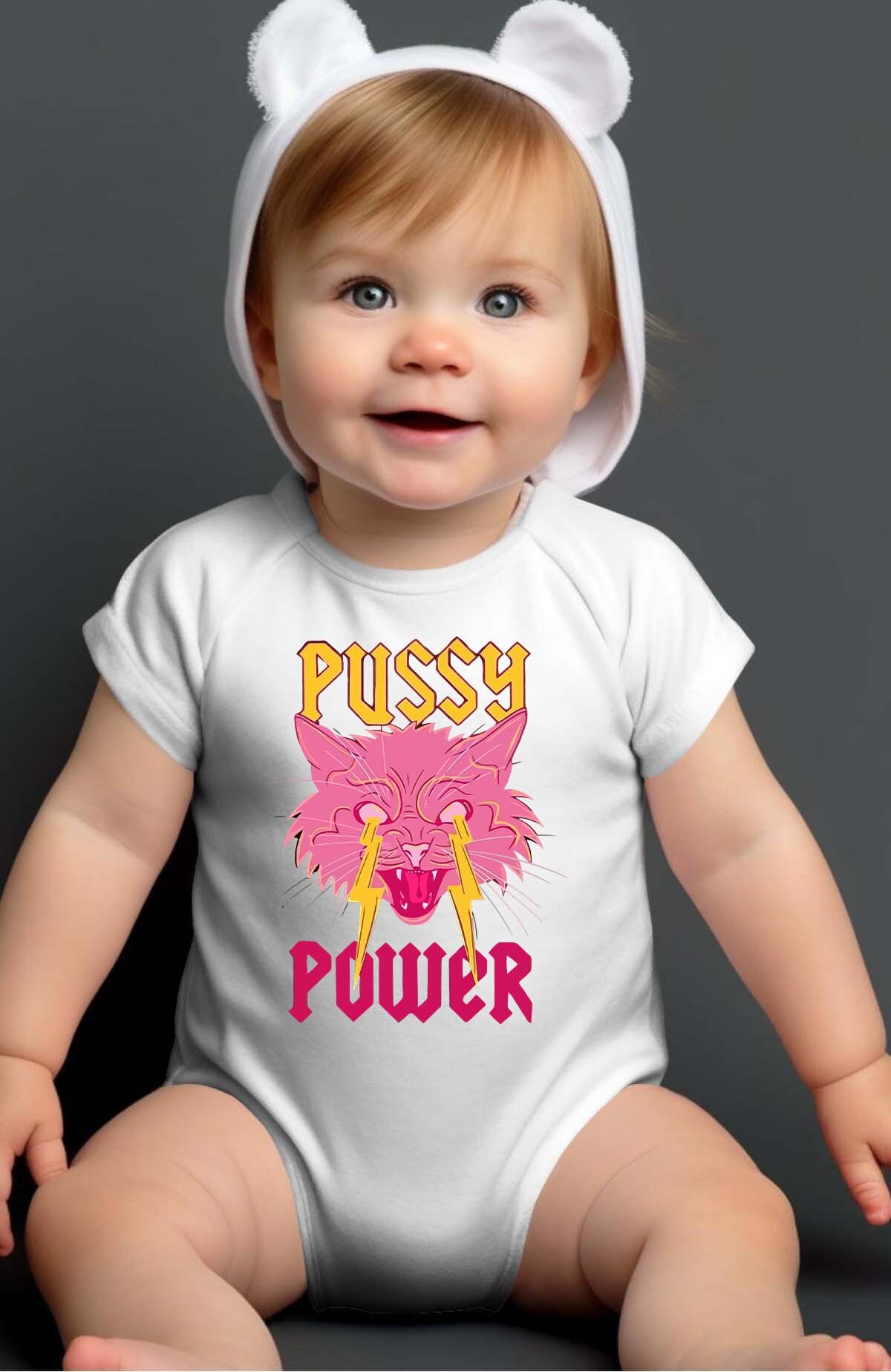 Großhändler I.A.L.D FRANCE - Pussy Power - Body für Baby Mädchen