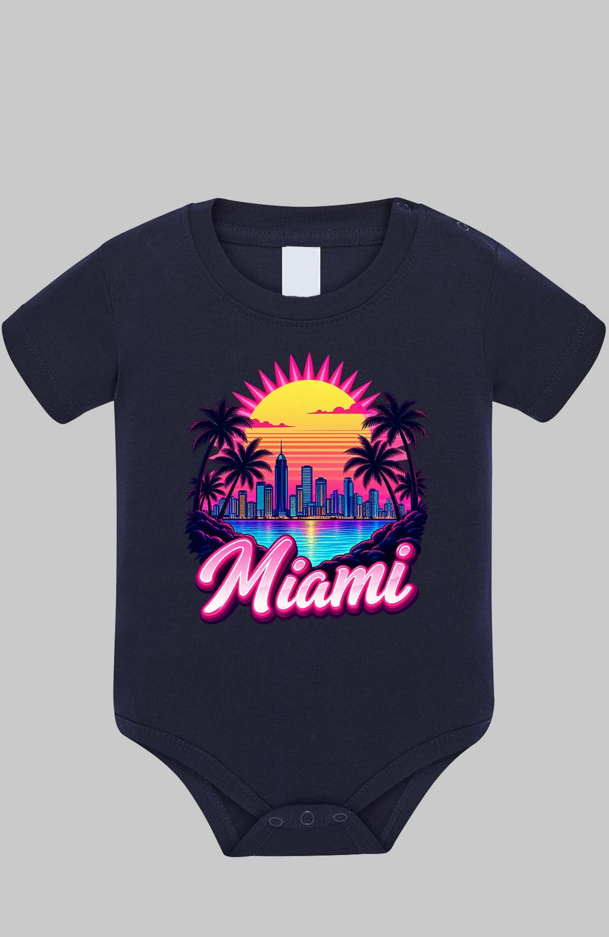 Wholesaler I.A.L.D FRANCE - 00 miami vintage - Baby Bodysuit Girl