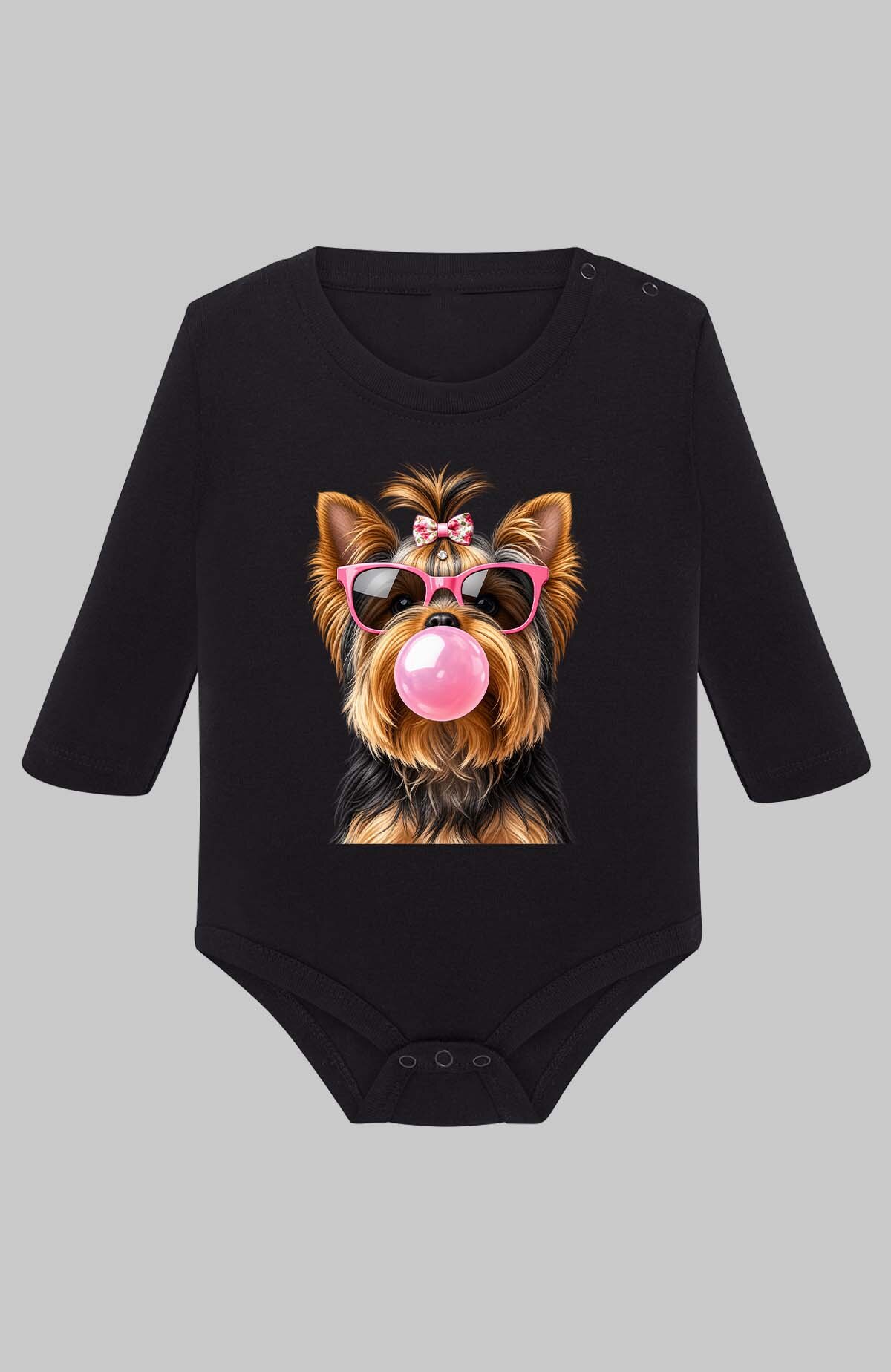Grossiste I.A.L.D FRANCE - Chwing dog - Body Manche longue bébé Fille
