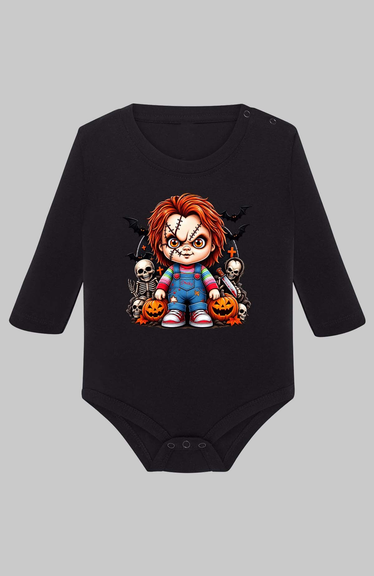 Grossiste I.A.L.D FRANCE - Chuky halloween - Body Manche longue bébé Fille