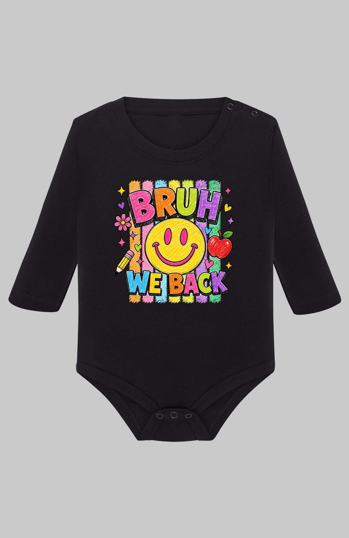 Grossiste I.A.L.D FRANCE - BRUH we back - Body Manche longue bébé Fille