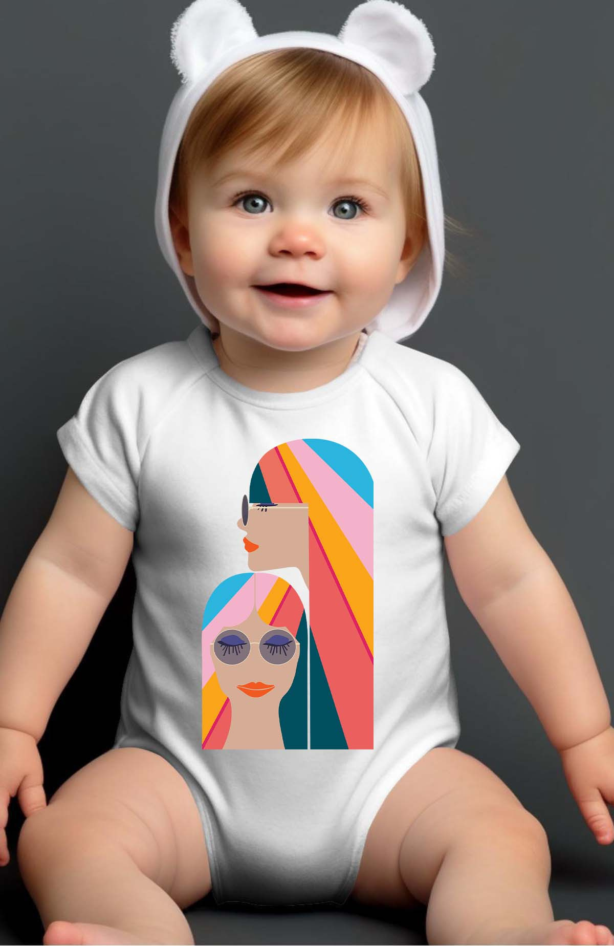 Wholesaler I.A.L.D FRANCE - Profil face - Bodysuit Baby Girl