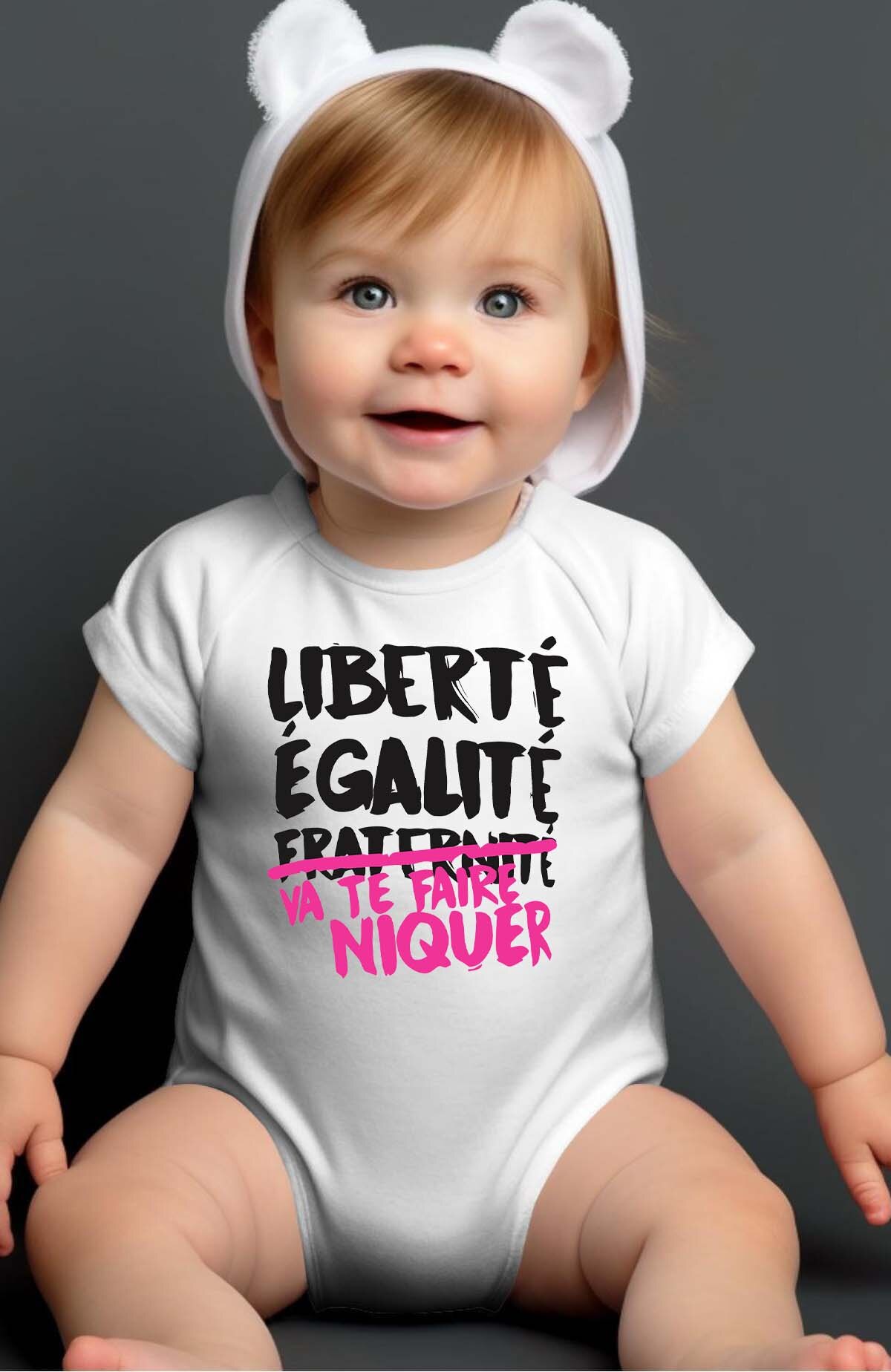 Grossista I.A.L.D FRANCE - Liberté Égalité Niquer F - Body per Bambina