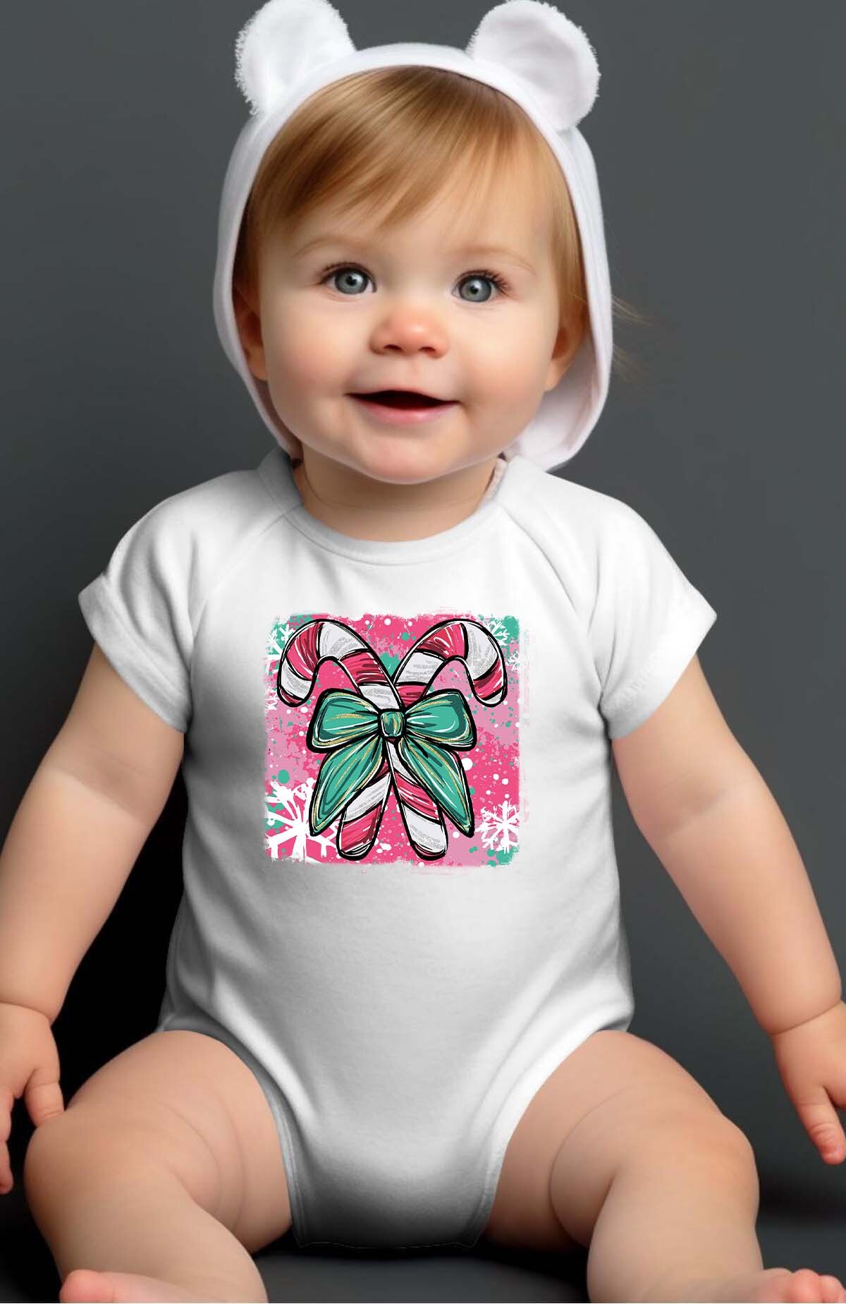 Großhändler I.A.L.D FRANCE - Candy Bow Paint - Baby Mädchen Body
