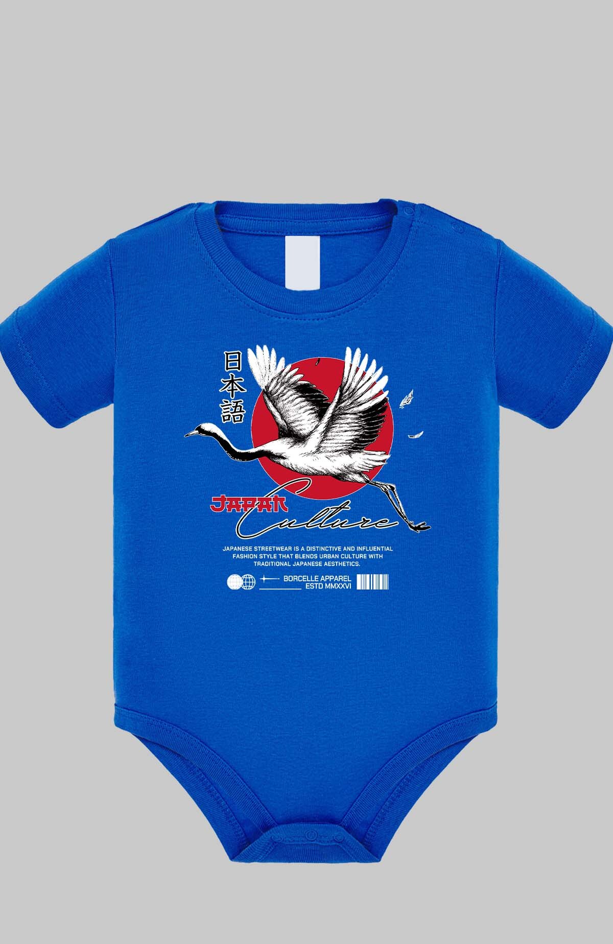 Wholesaler I.A.L.D FRANCE - Red White and Black Streetwear Japan Culture - Baby Bodysuit Girl
