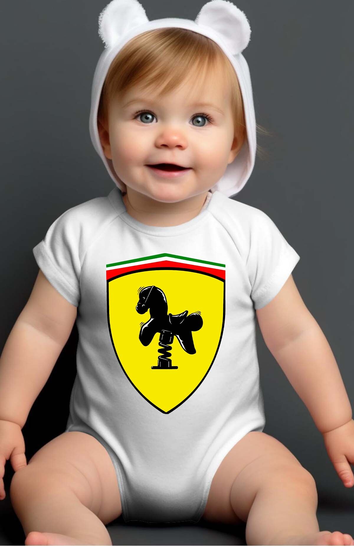 Großhändler I.A.L.D FRANCE - Ferrari Kind - Baby-Body Mädchen