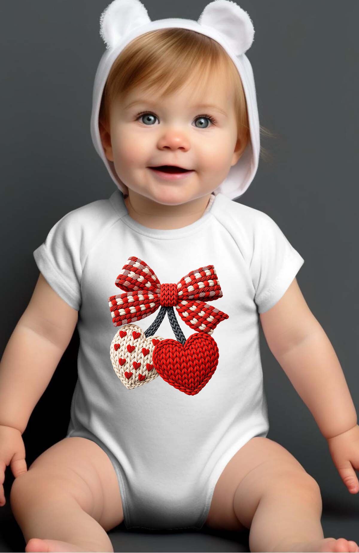 Grossista I.A.L.D FRANCE - Cuore all'uncinetto di San Valentino - Body per bambina