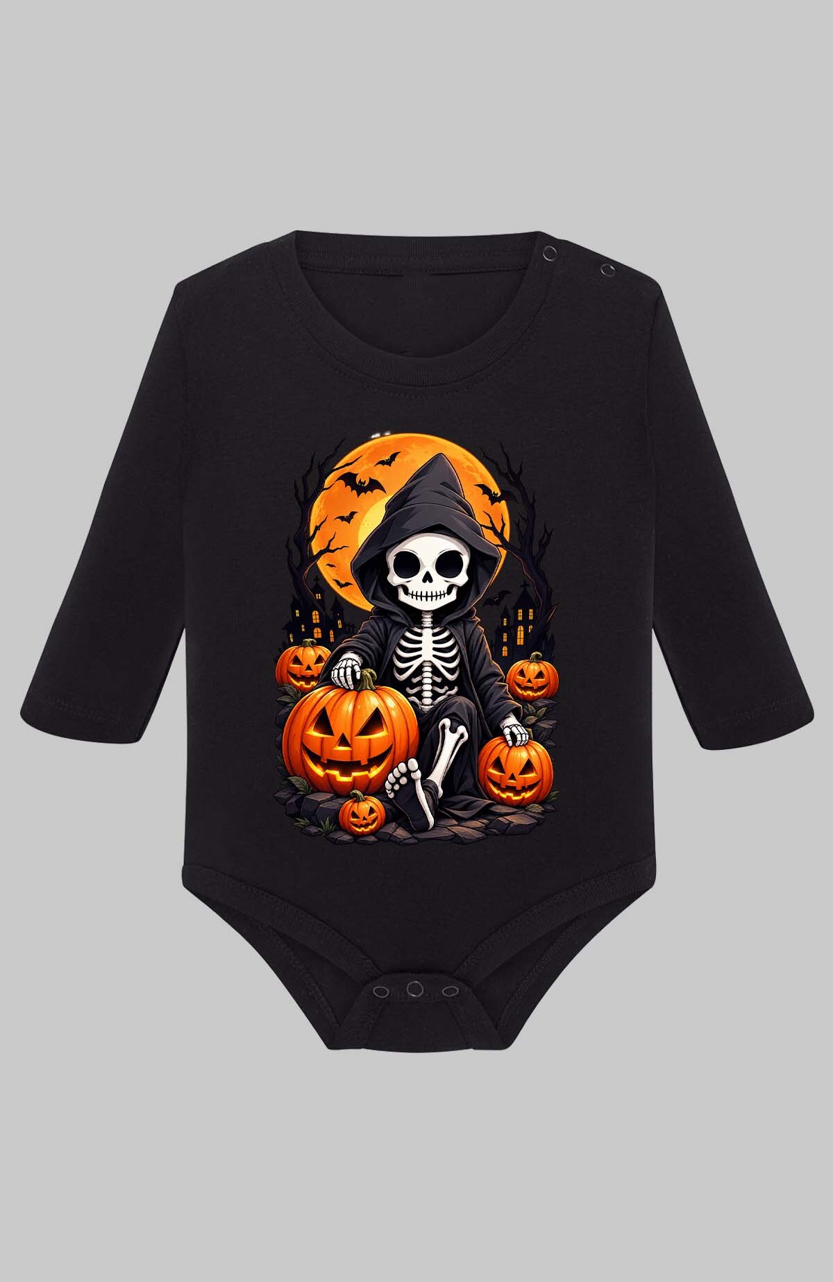 Grossiste I.A.L.D FRANCE - Skull grave haloween - Body Manche longue bébé Fille