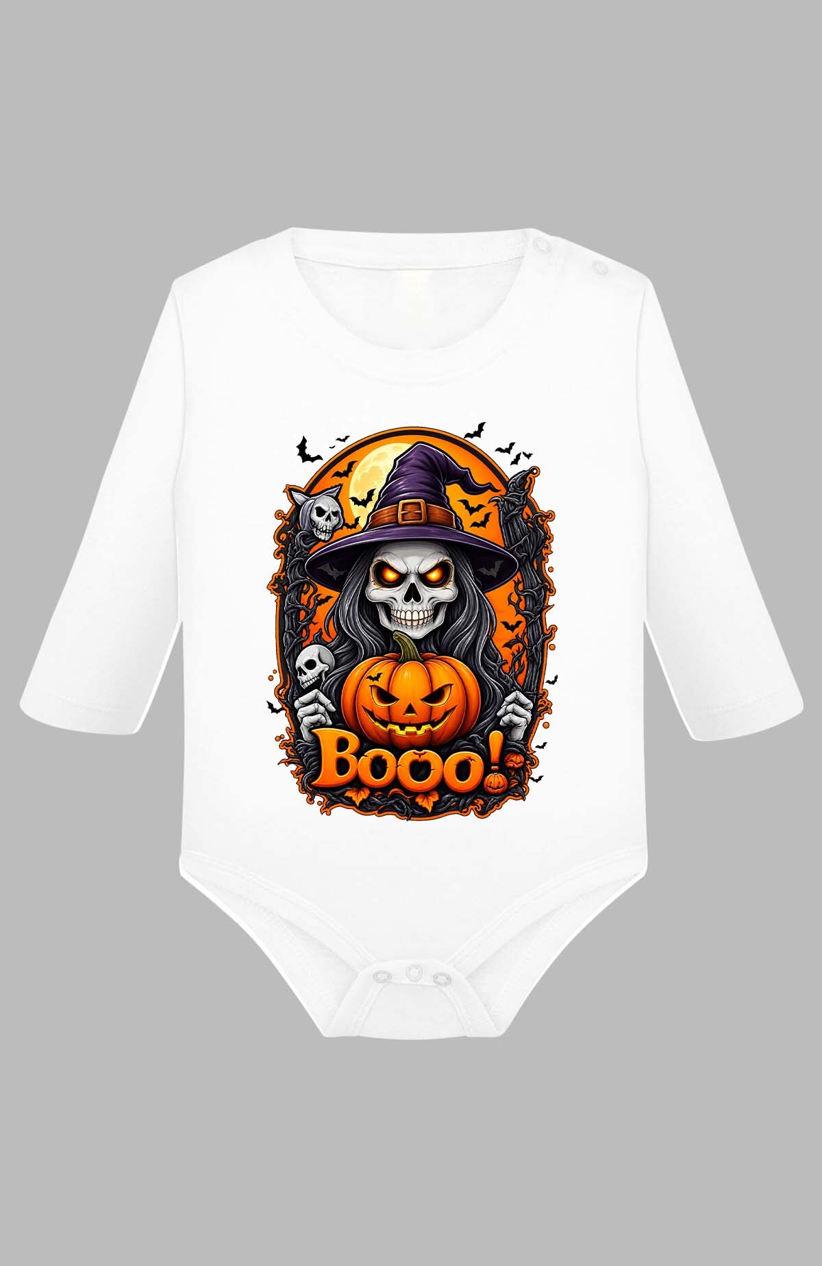 Grossiste I.A.L.D FRANCE - Boo witche halloween - Body Manche longue bébé Fille