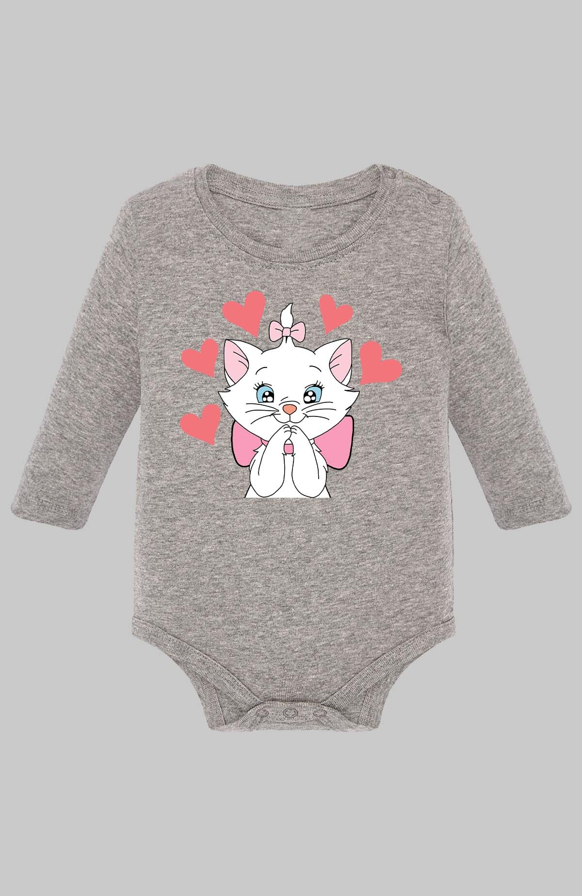 Wholesaler I.A.L.D FRANCE - Kitten in love - Baby Long Sleeve Bodysuit Girl