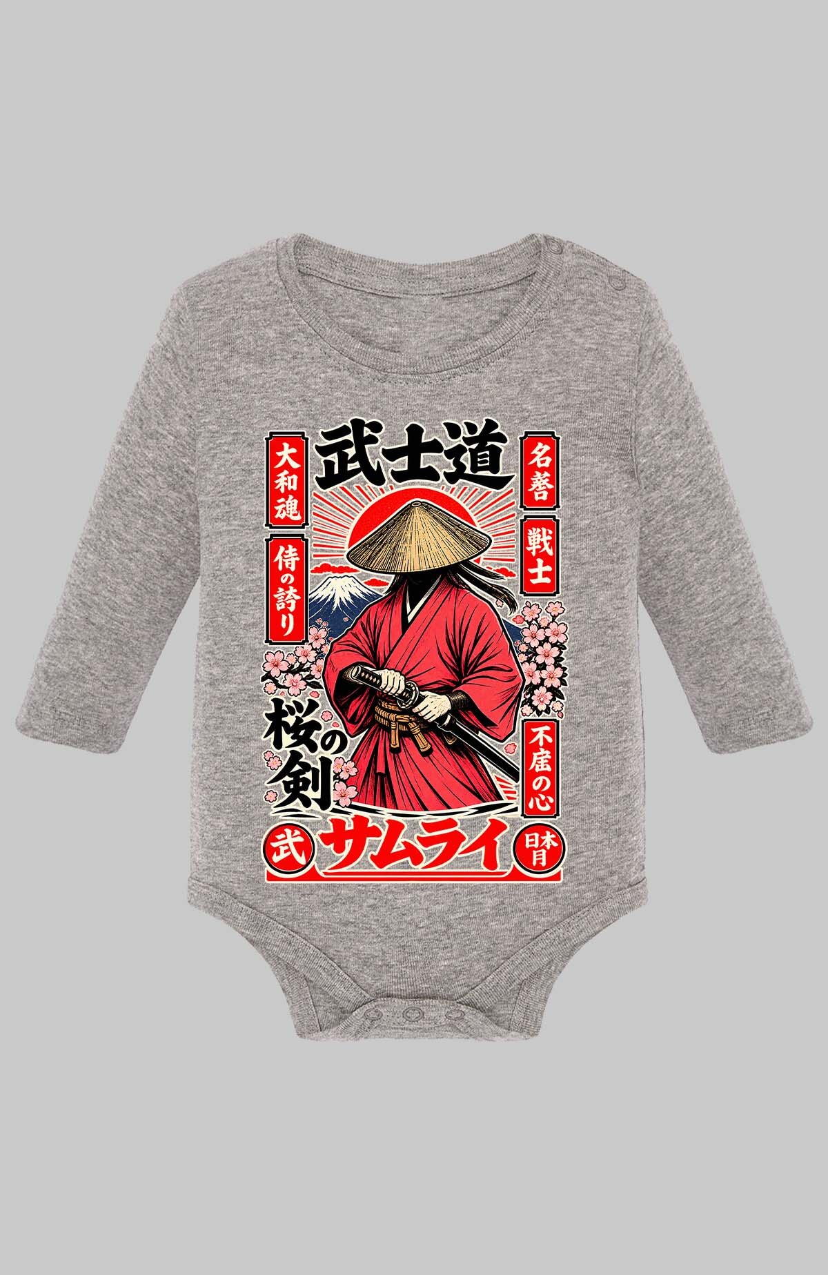Wholesaler I.A.L.D FRANCE - Samurai japan - Baby Long Sleeve Bodysuit Girl
