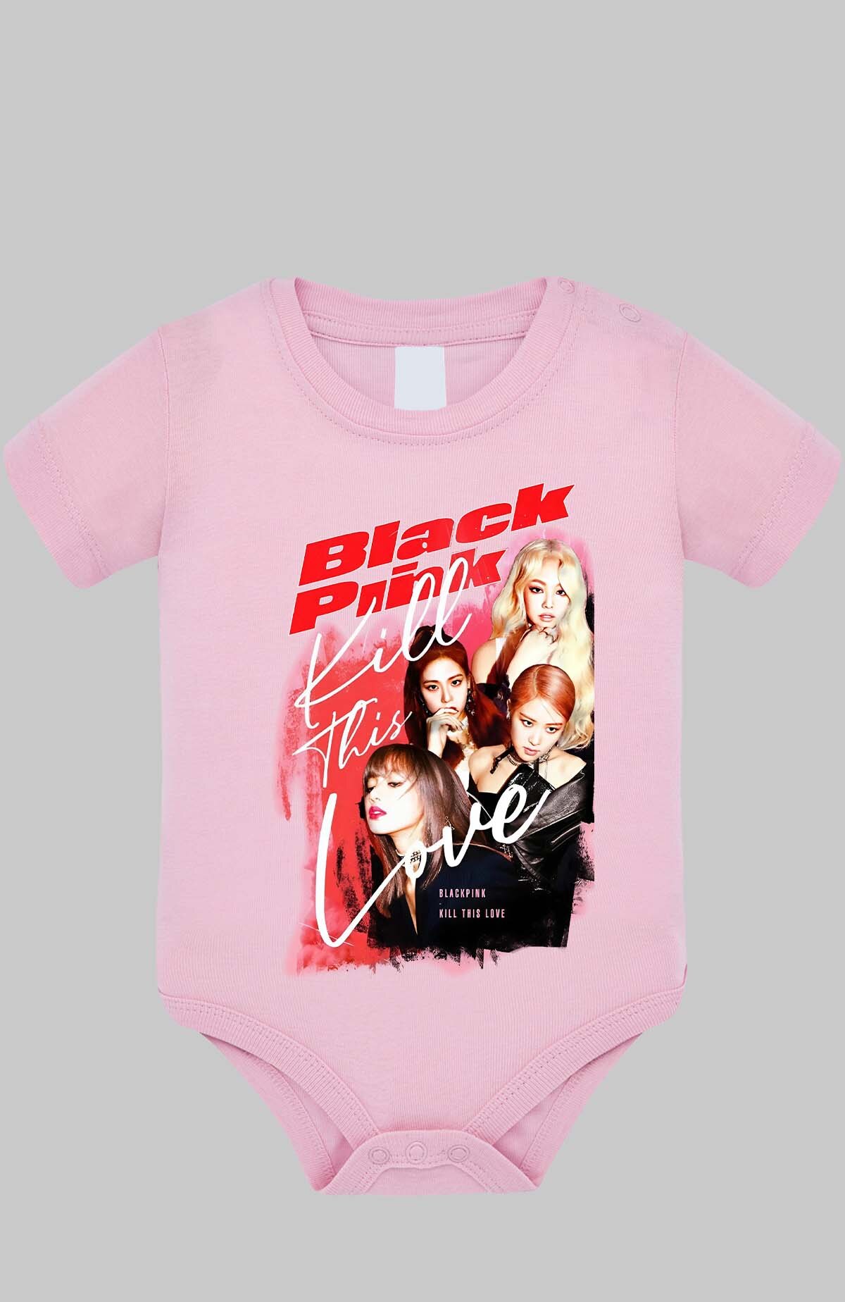 Grossiste I.A.L.D FRANCE - Black pink Bootleg 02 - Body Bébé Fille
