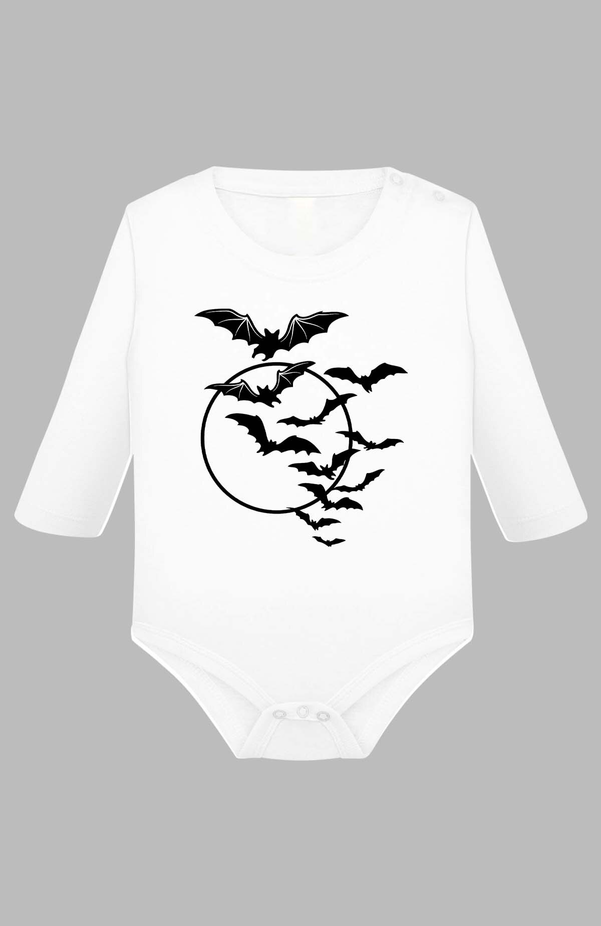 Grossiste I.A.L.D FRANCE - Bat moon halloween - Body Manche longue bébé Fille