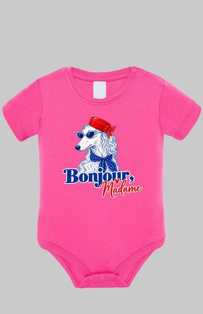 Grossiste I.A.L.D FRANCE - Dog Bj madame - Body Bébé Fille Grossiste I.A.L.D FRANCE - Dog Bj madame - Body Bébé Fille