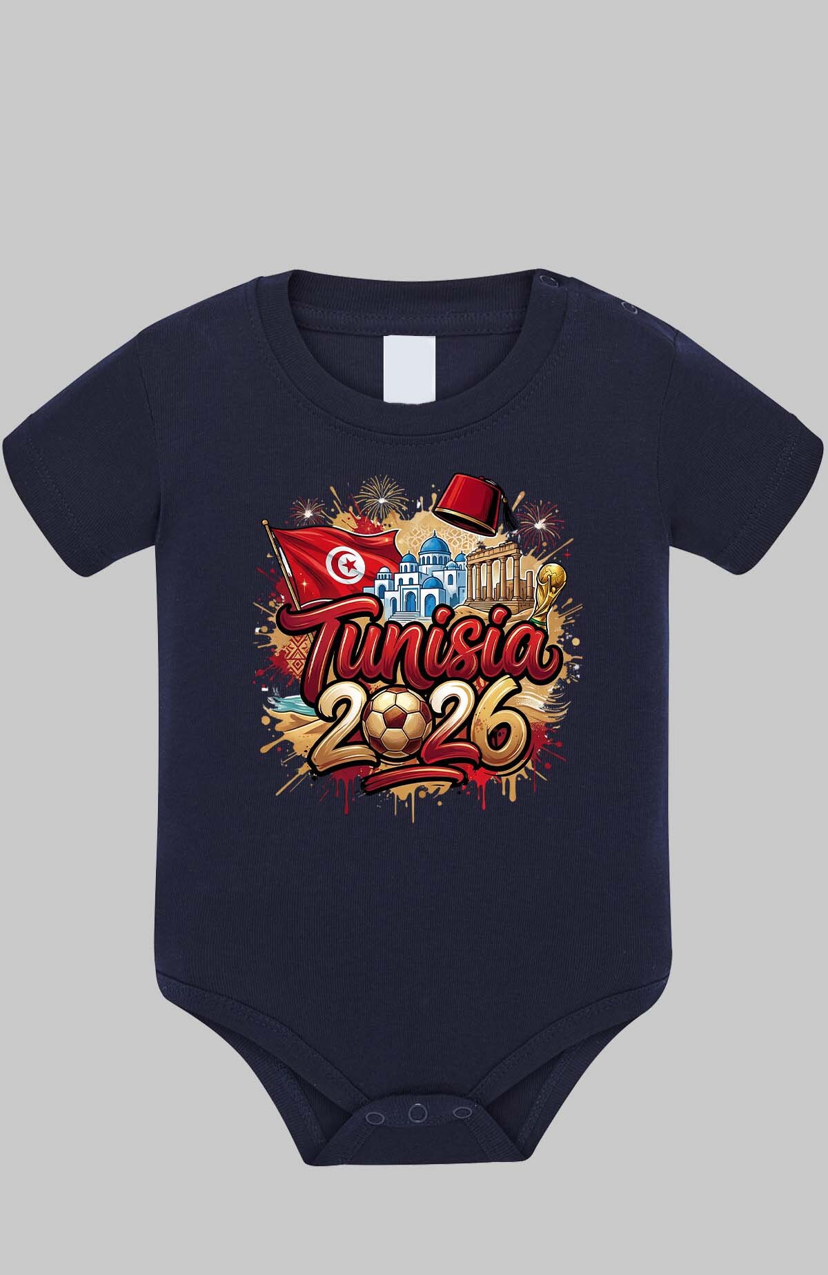 Grossiste I.A.L.D FRANCE - Cdm26 Tunisia - Body Bébé Fille