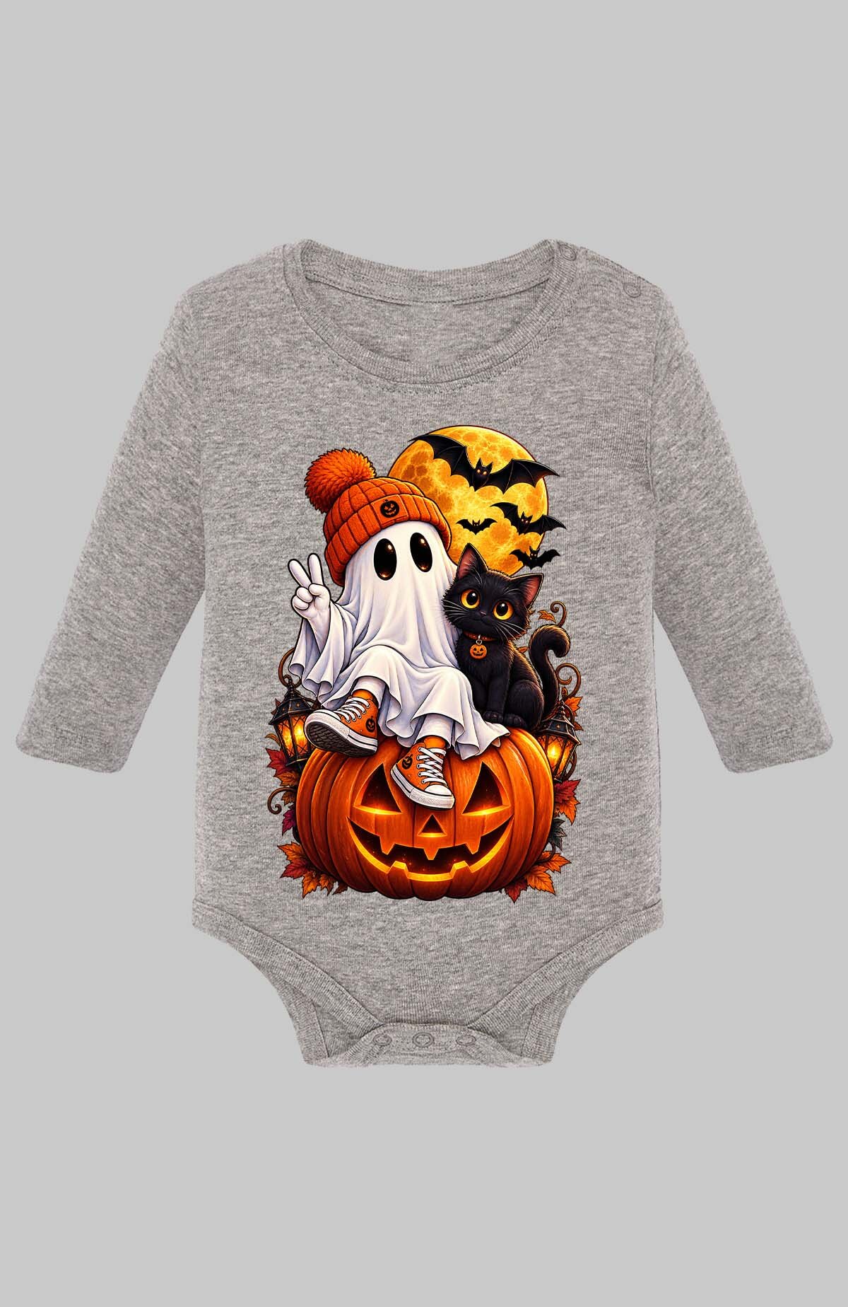 Grossiste I.A.L.D FRANCE - Amis spooky halloween - Body Manche longue bébé Fille