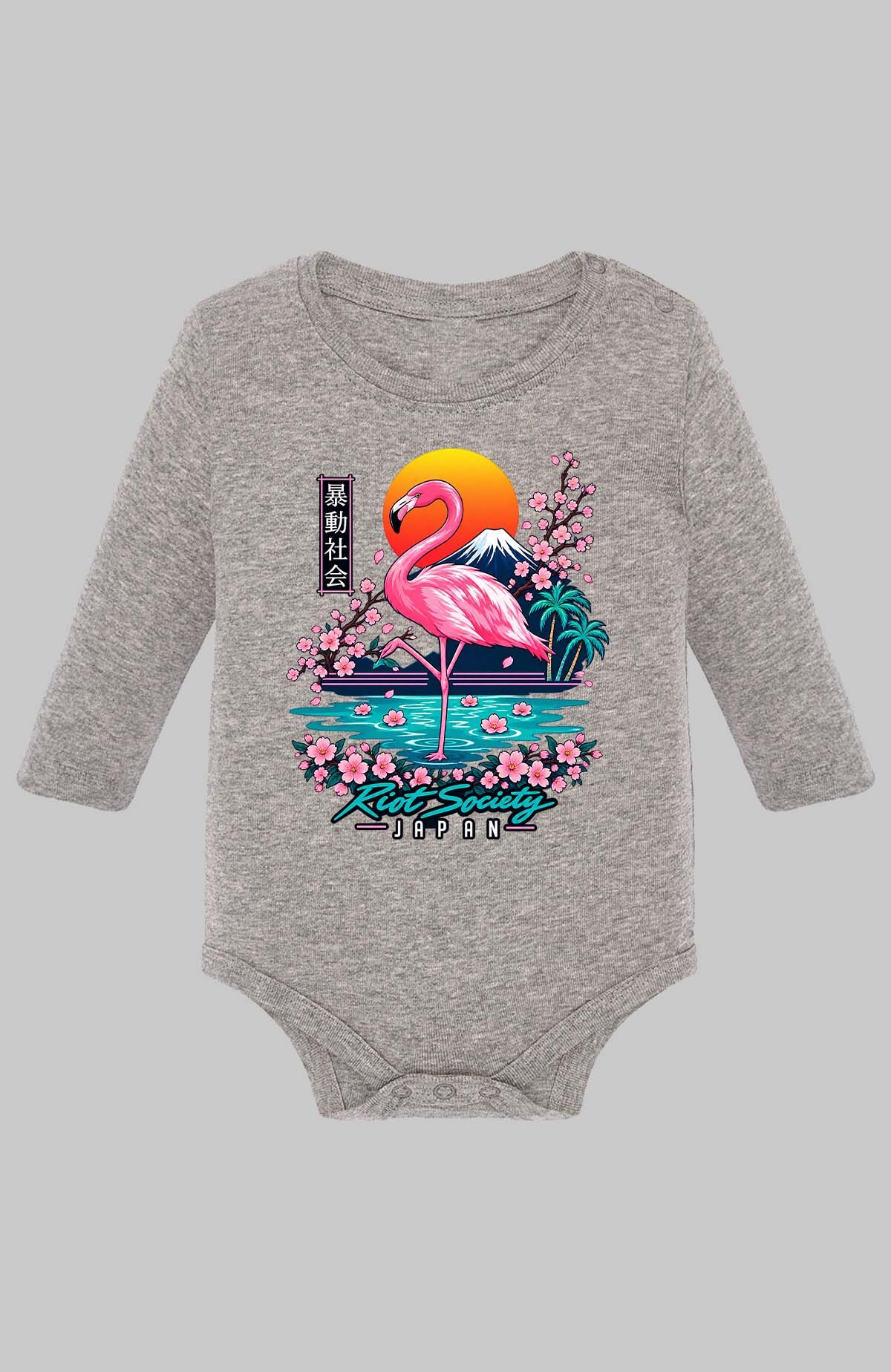 Wholesaler I.A.L.D FRANCE - Sakura japan - Baby Long Sleeve Bodysuit Girl