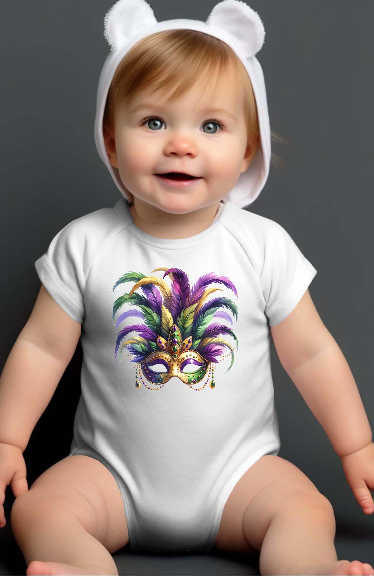 Wholesaler I.A.L.D FRANCE - Carnival Mask - Bodysuit Baby Girl