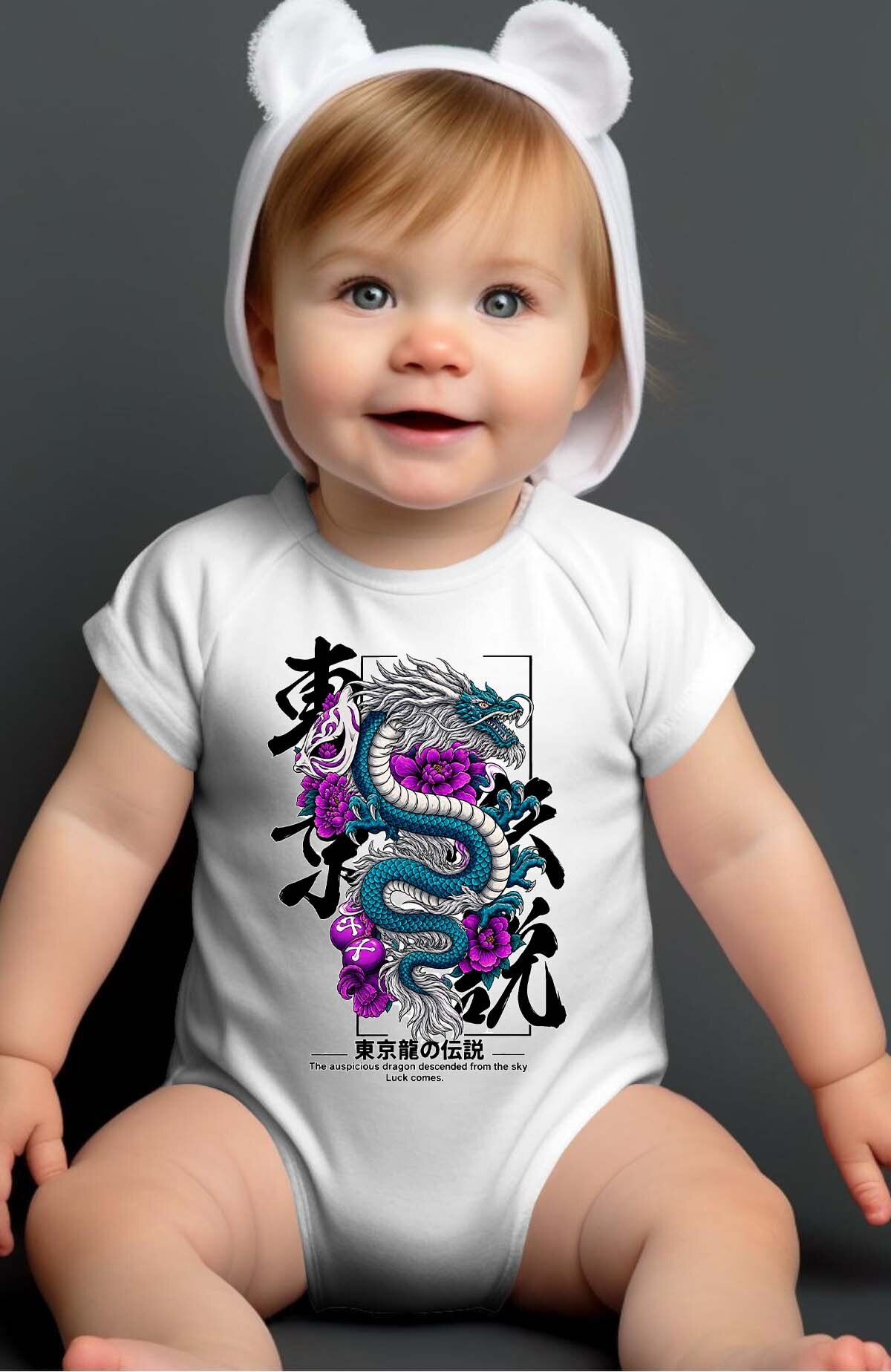 Grossiste I.A.L.D FRANCE - Blue dragon warrior - Body Bébé Fille