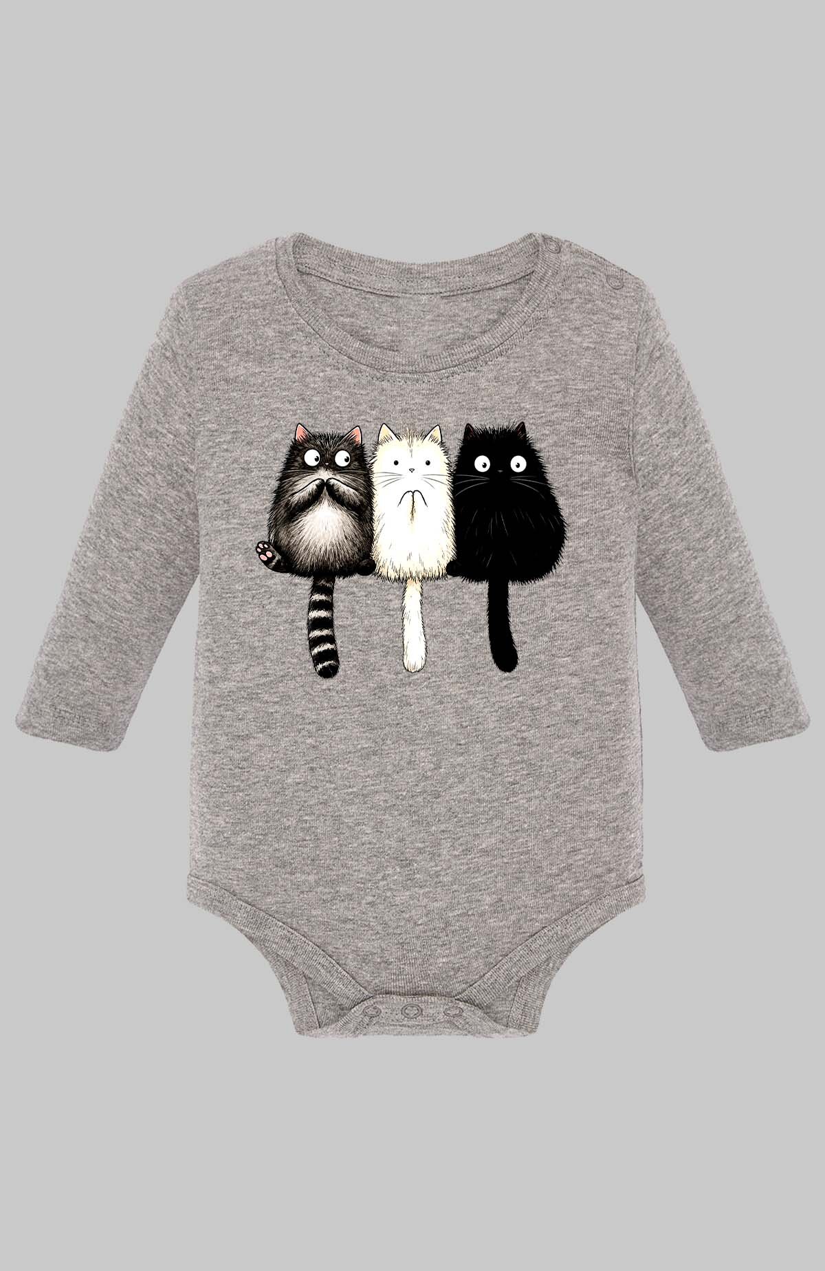 Großhändler I.A.L.D FRANCE - CAT GWB - Langarm-Body für Baby-Mädchen