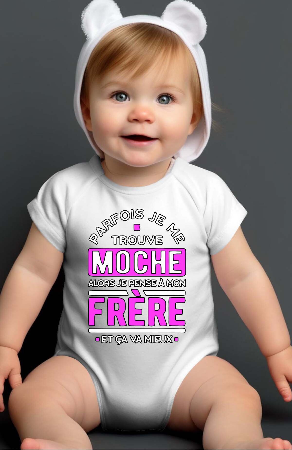 Großhändler I.A.L.D FRANCE - Moche Frère Femme - Baby Mädchen Body