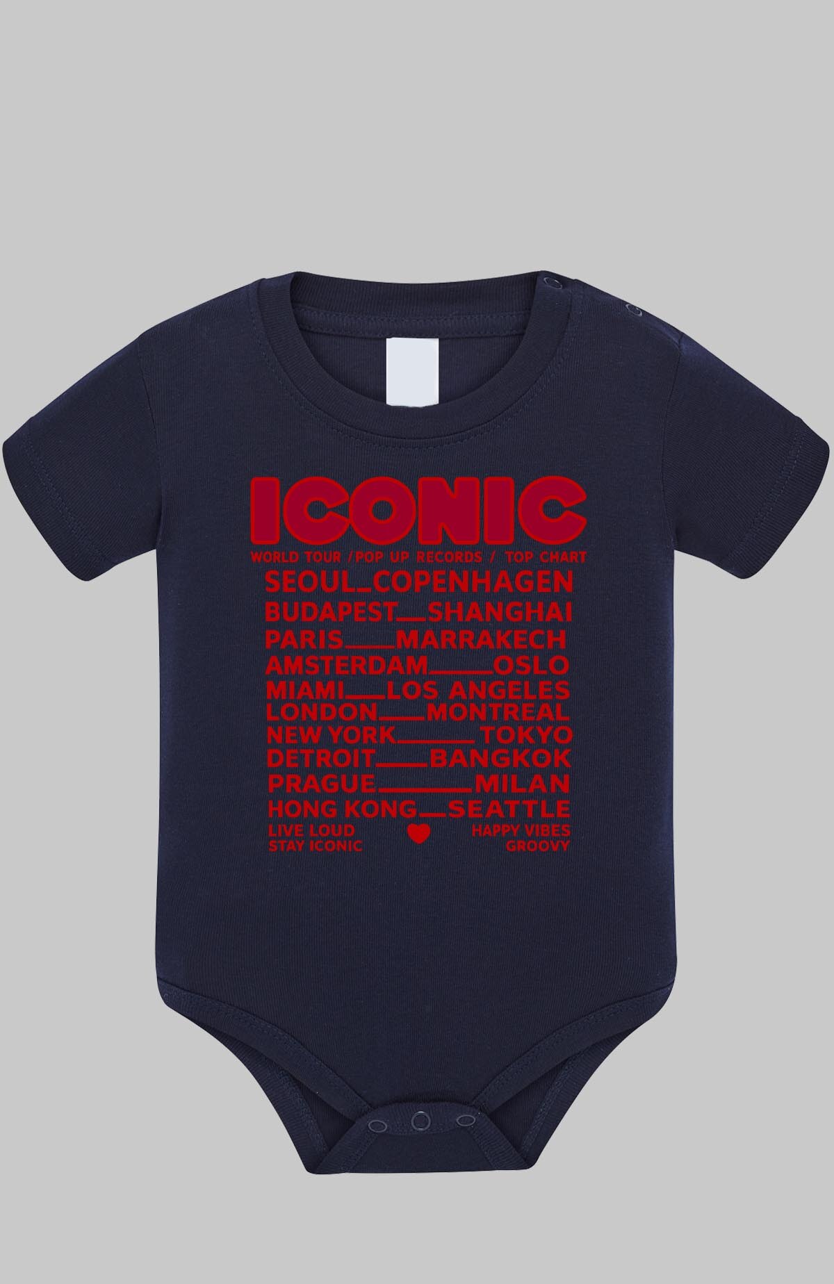 Grossiste I.A.L.D FRANCE - iconic dos - Body Bébé Fille
