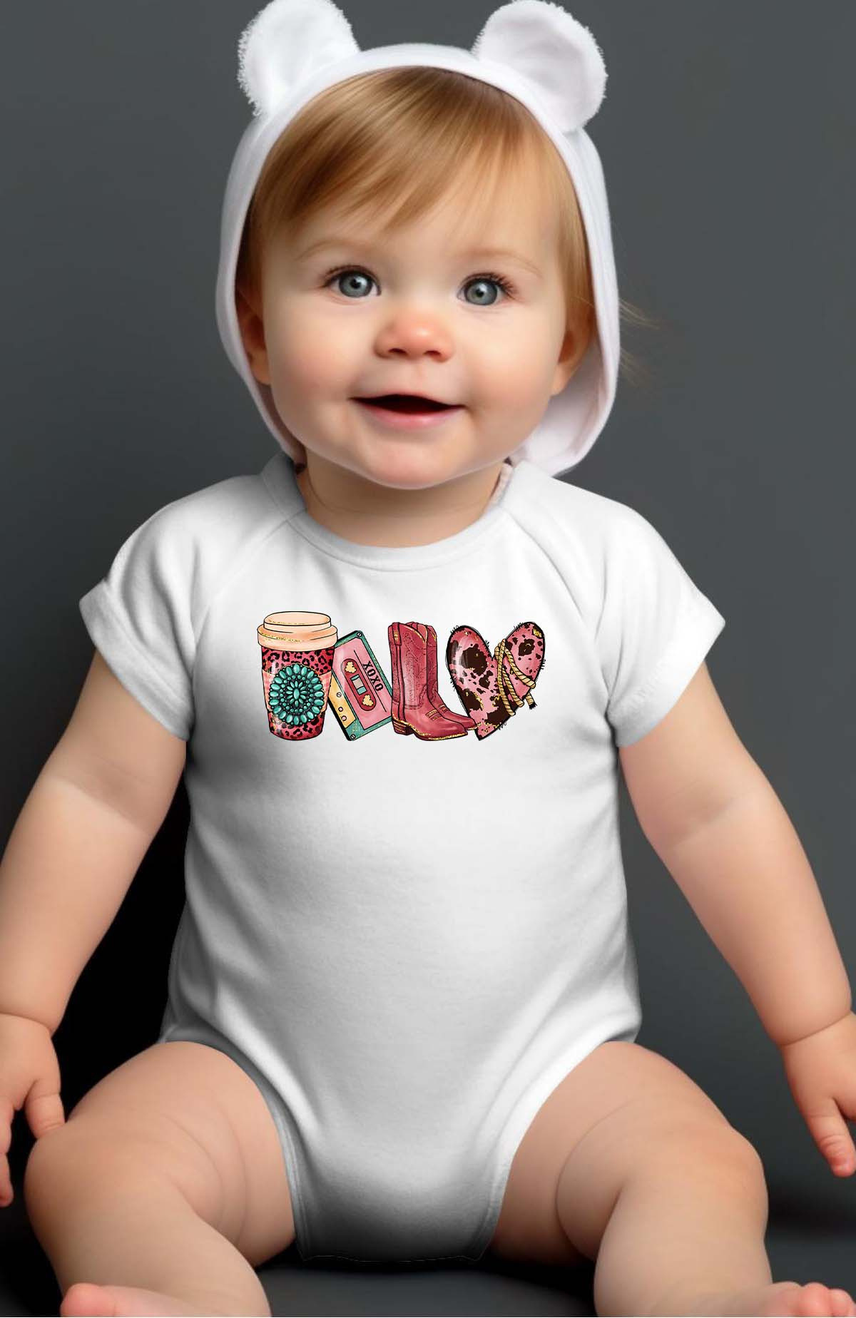 Grossiste I.A.L.D FRANCE - Coffee western - Body Bébé Fille
