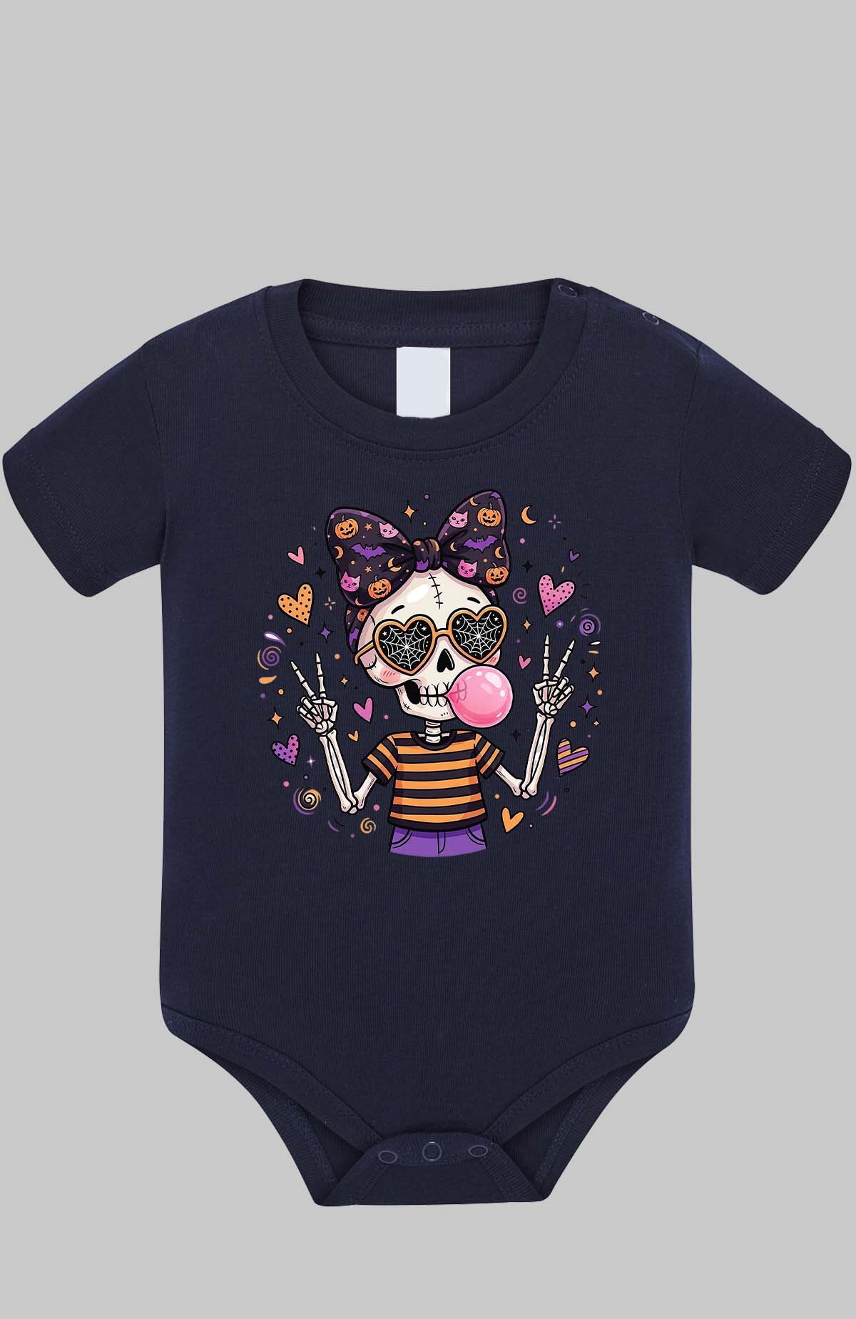 Grossiste I.A.L.D FRANCE - Chwing skull halloween - Body Bébé Fille