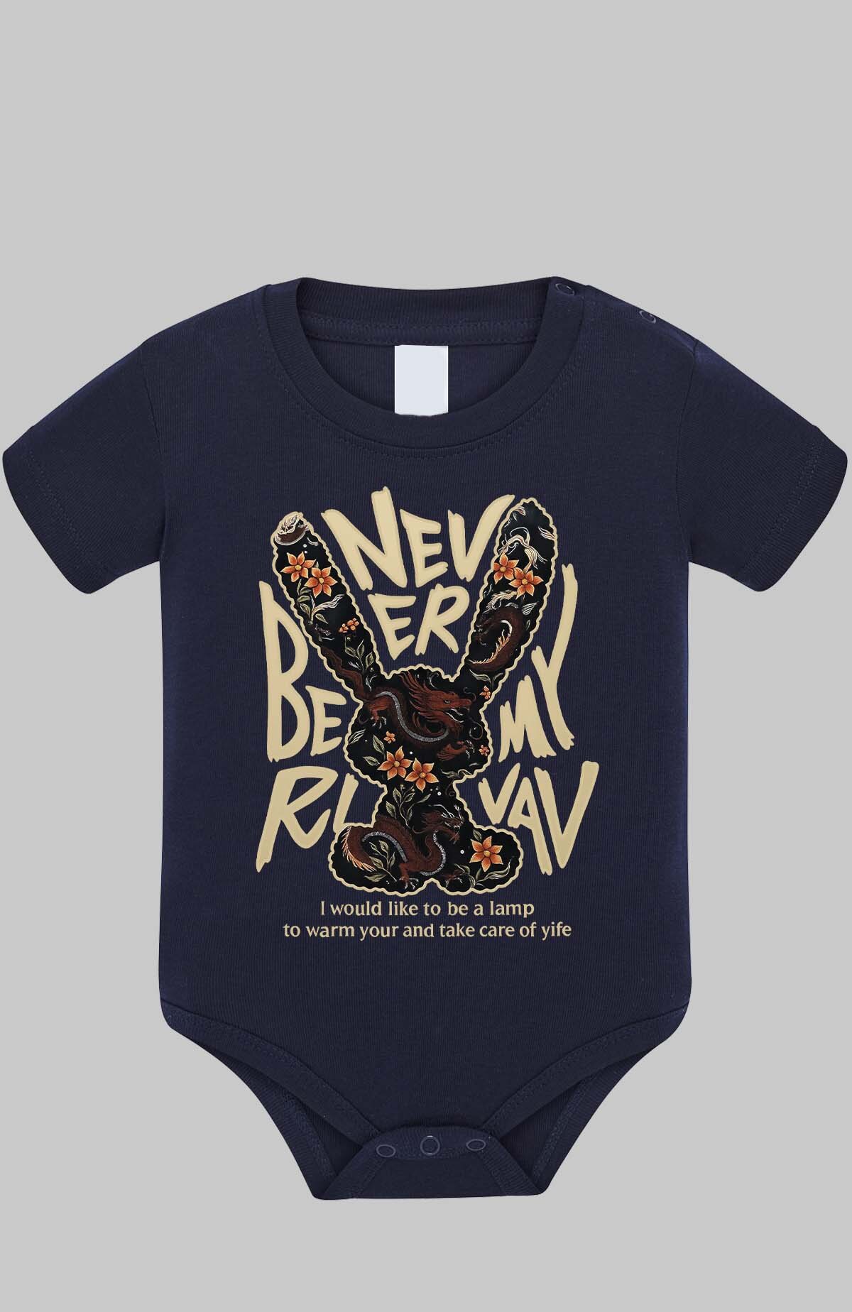 Großhändler I.A.L.D FRANCE - NEVER BE MY R - Baby-Body für Mädchen