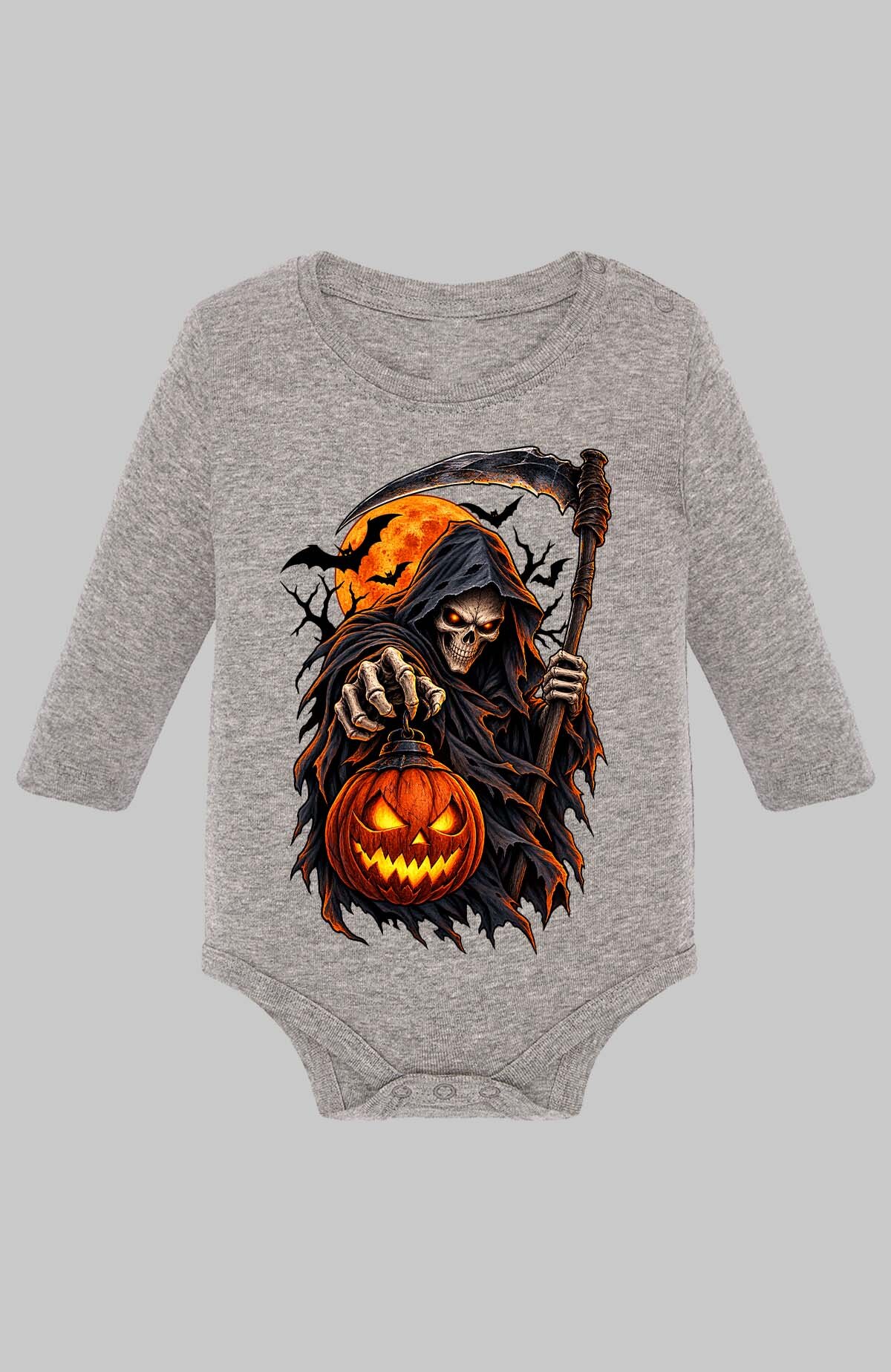 Grossiste I.A.L.D FRANCE - Skull light halloween - Body Manche longue bébé Fille