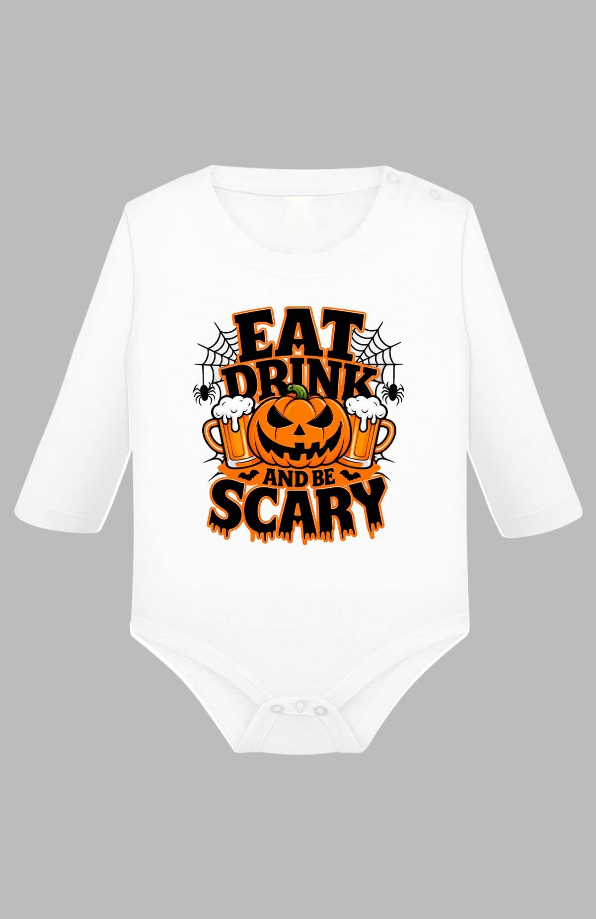 Grossiste I.A.L.D FRANCE - Eat drink halloween - Body Manche longue bébé Fille