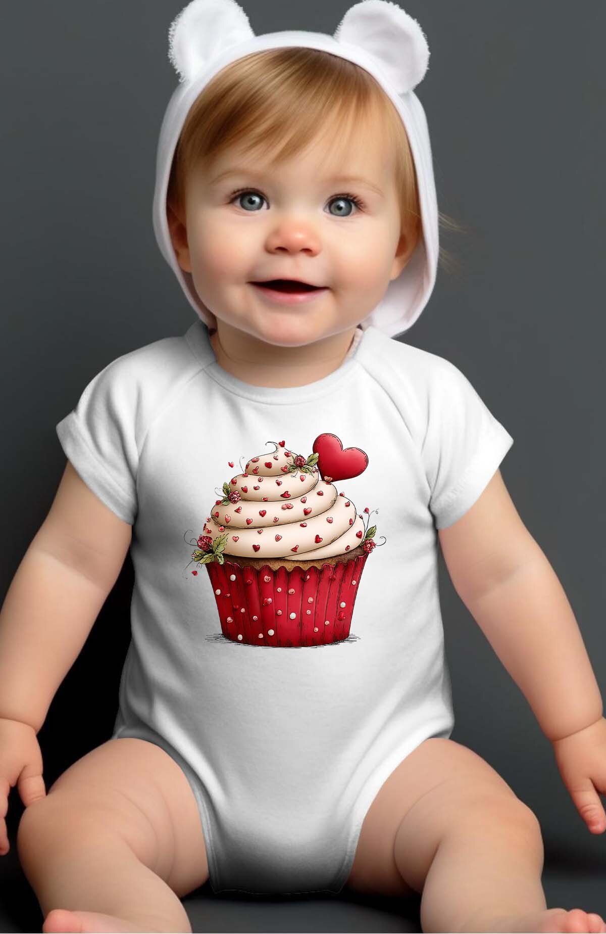 Mayorista I.A.L.D FRANCE - Cupcake corazón - Body para bebé niña