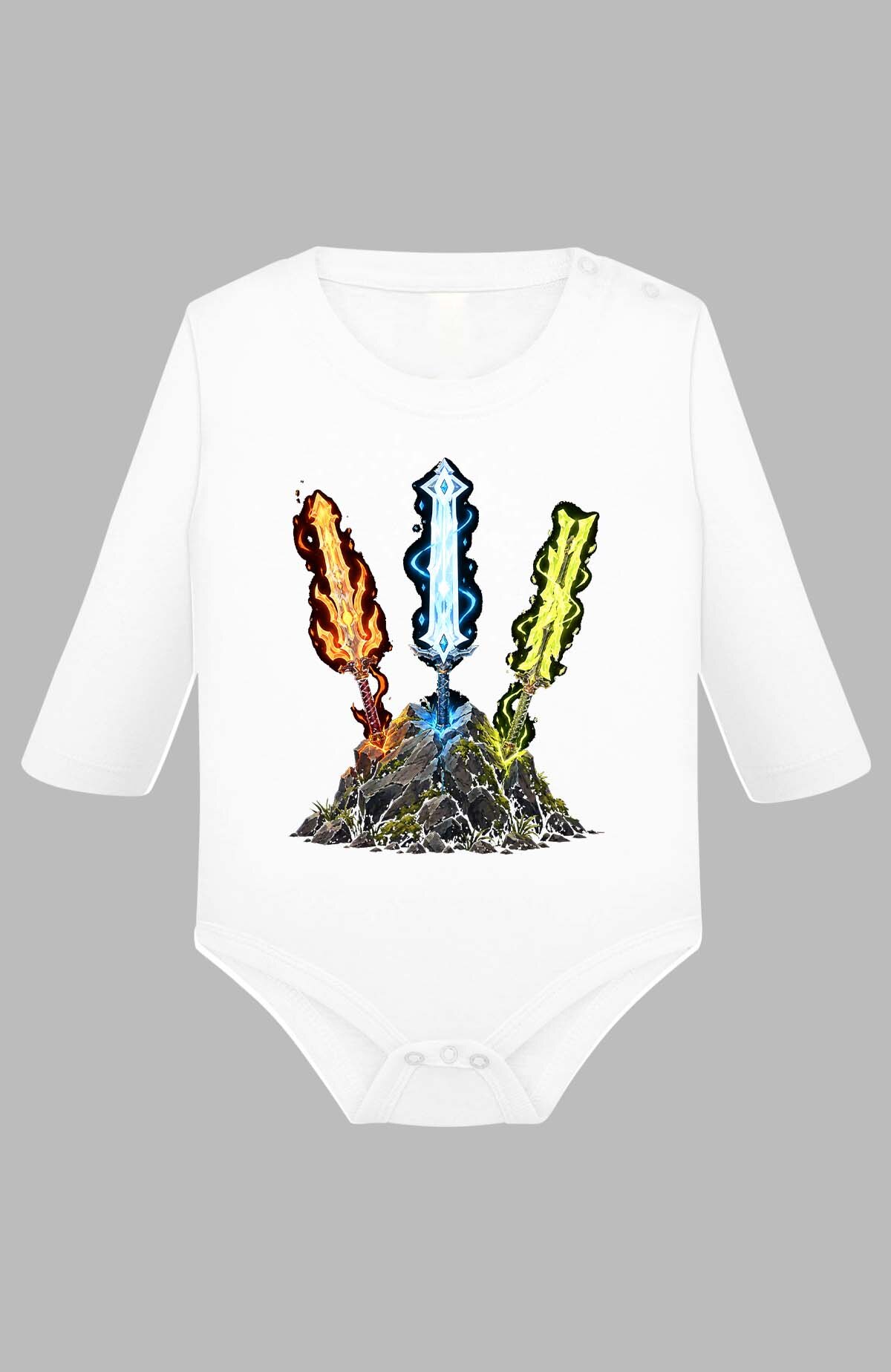 Grossiste I.A.L.D FRANCE - Elemental swords btow - Body Manche longue bébé Fille