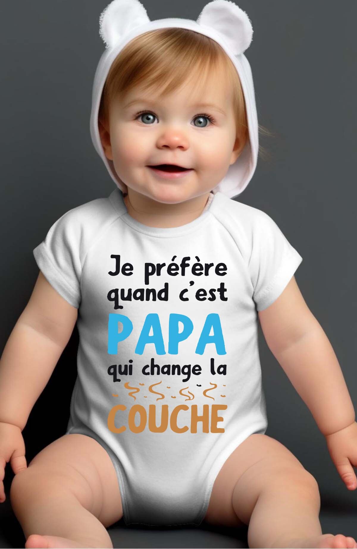 Wholesaler I.A.L.D FRANCE - Papa change - Bodysuit Baby Girl