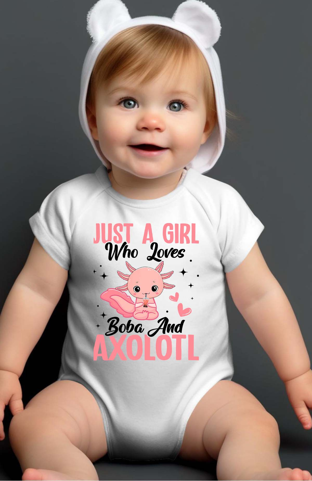 Grossiste I.A.L.D FRANCE - Girl Axolotl - Body Bébé Fille