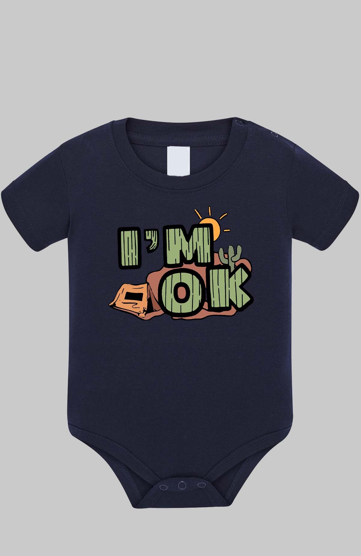Großhändler I.A.L.D FRANCE - Wüsten-Ich bin okay - Baby-Body Mädchen