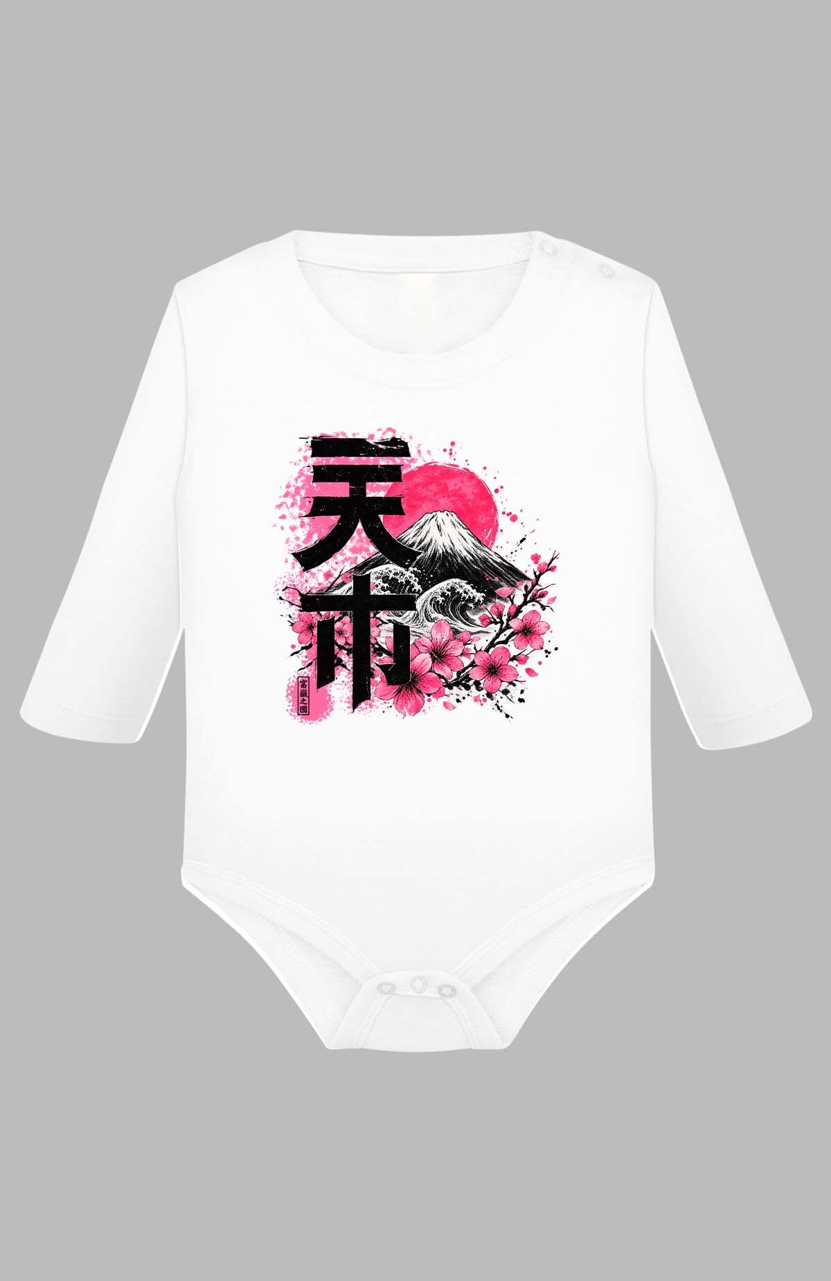 Wholesaler I.A.L.D FRANCE - Sakura fuji - Baby Long Sleeve Bodysuit Girl