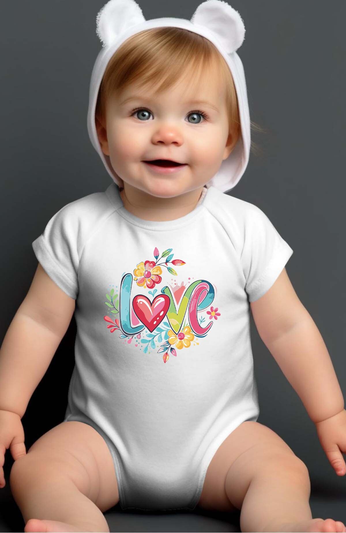 Großhändler I.A.L.D FRANCE - Love Styl Blumen - Baby Mädchen Body