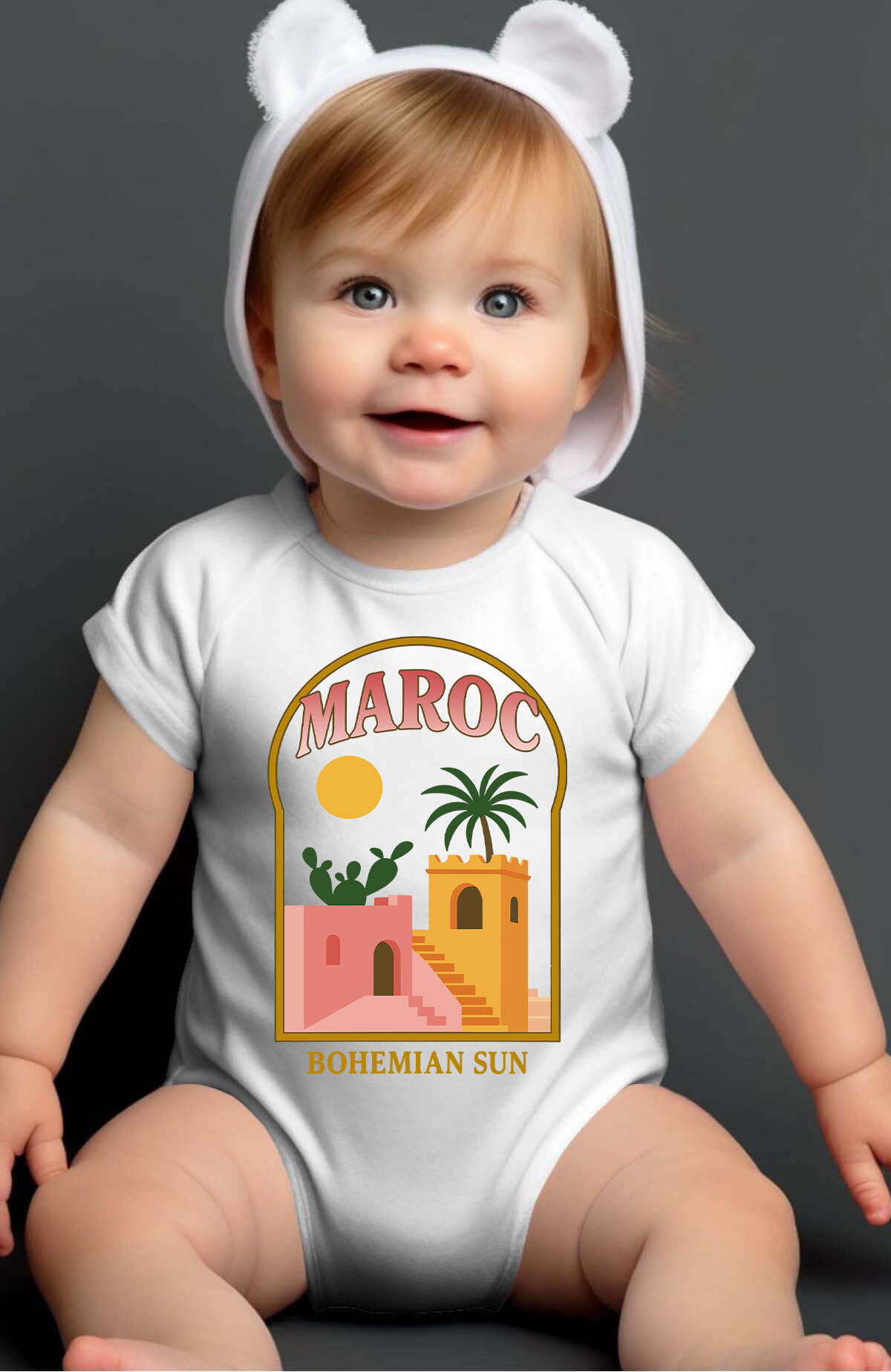 Grossiste I.A.L.D FRANCE - Maroc Bohemian - Body Bébé Fille