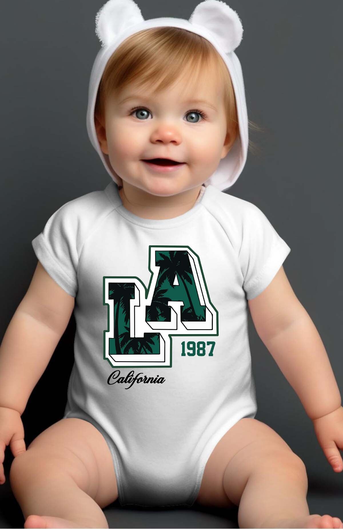 Großhändler I.A.L.D FRANCE - LA 87 Kalifornien - Baby Mädchen Body