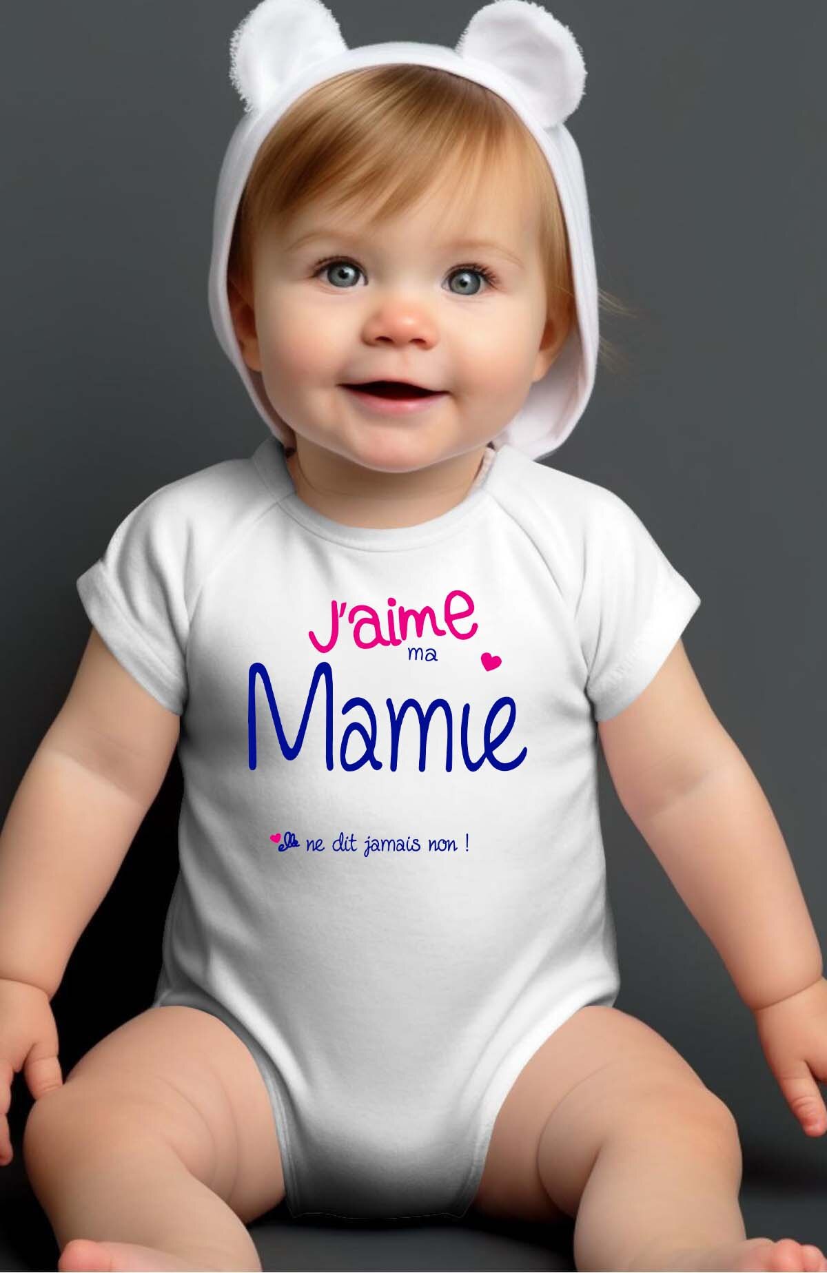 Großhändler I.A.L.D FRANCE - Oma niemals nein - Baby Mädchen Body