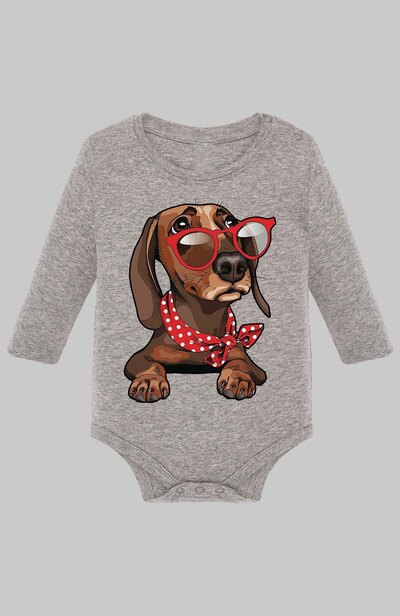 Grossiste I.A.L.D FRANCE - Glasse noeud dog - Body Manche longue bébé Fille Grossiste I.A.L.D FRANCE - Glasse noeud dog - Body Manche longue bébé Fille