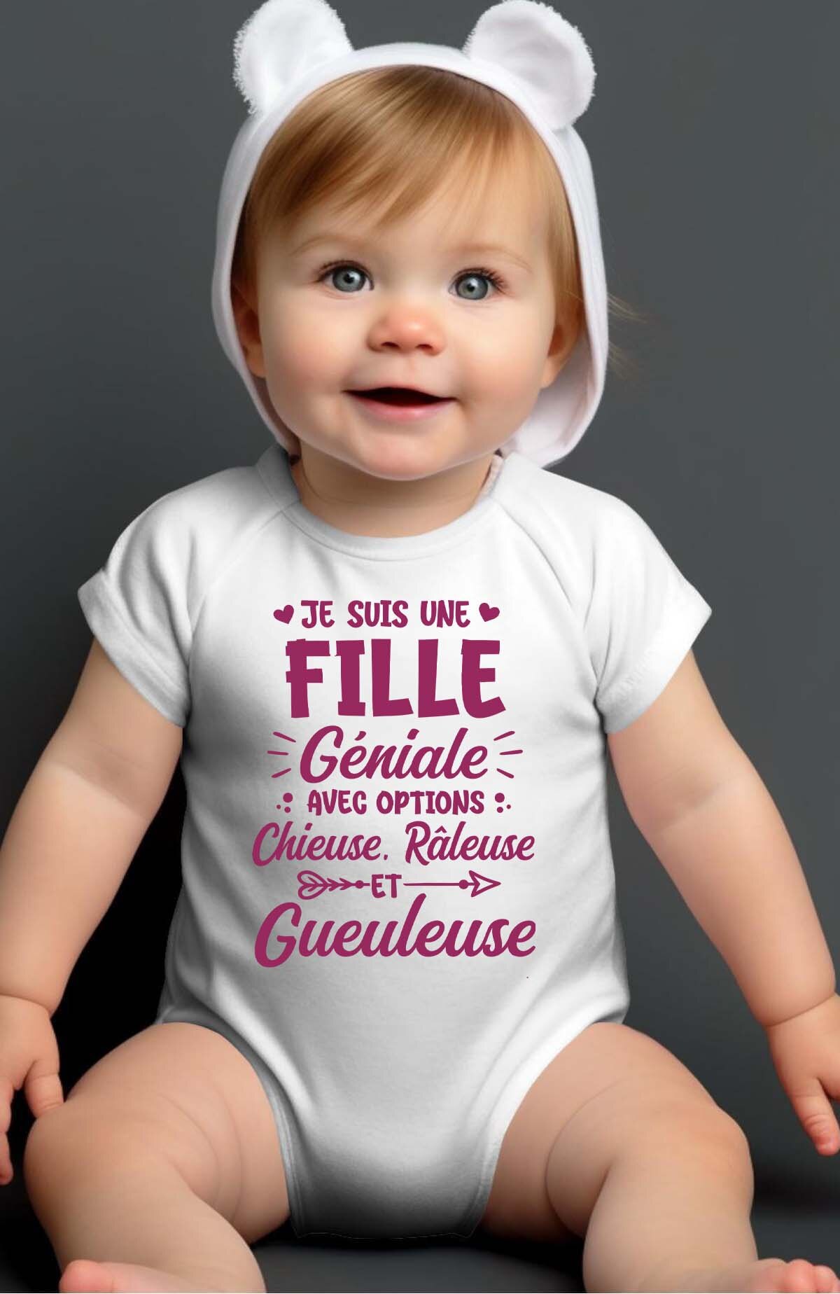 Großhändler I.A.L.D FRANCE - Geniale Meckerliese - Baby Mädchen Body