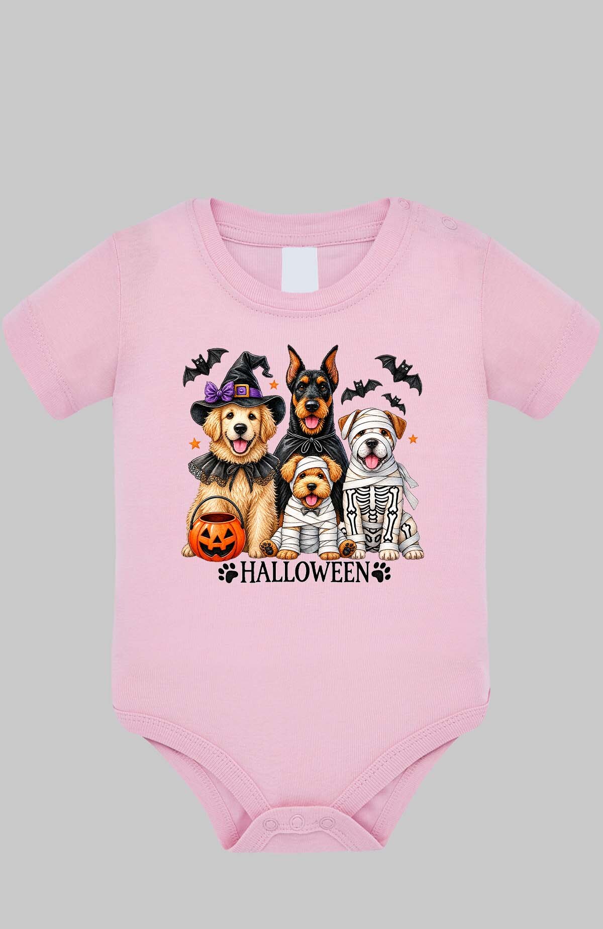 Wholesaler I.A.L.D FRANCE - Dogs halloween - Baby Bodysuit Girl