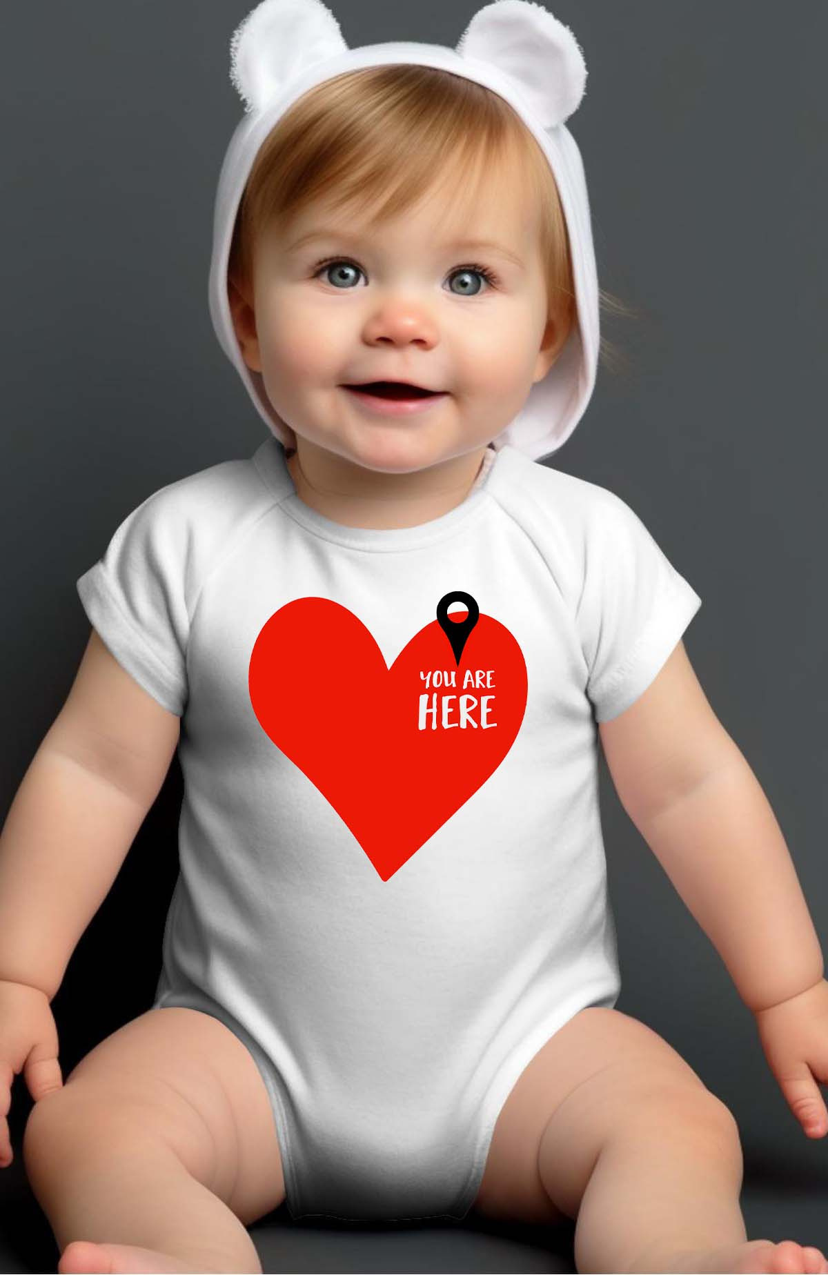 Grossiste I.A.L.D FRANCE - Here ds coeur - Body Bébé Fille